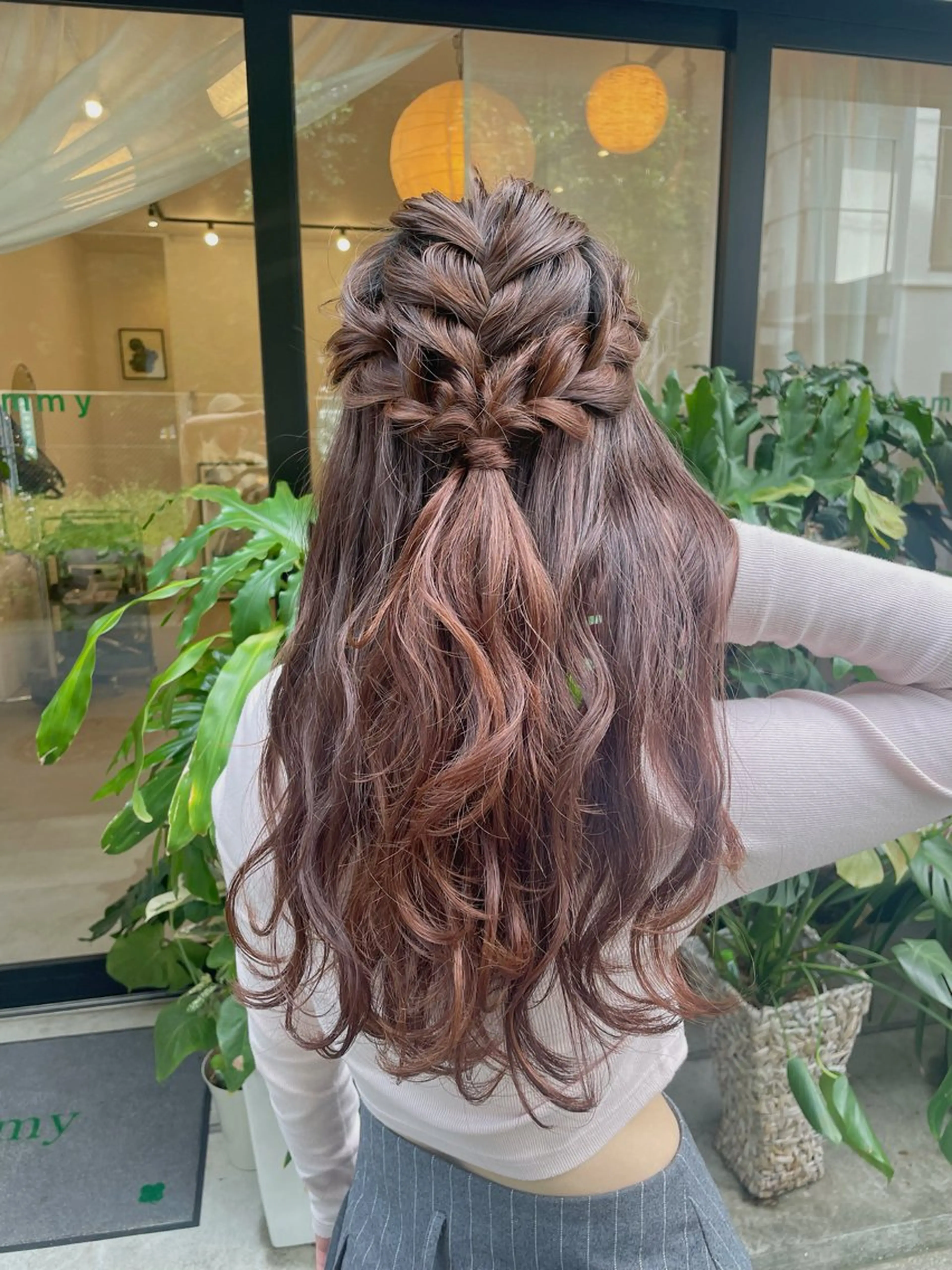 ロング フレンチガーリー レイヤーカット ロング ヘアセット 韓国風パーマ/ヘア セット/店長みづきのヘアスタイル