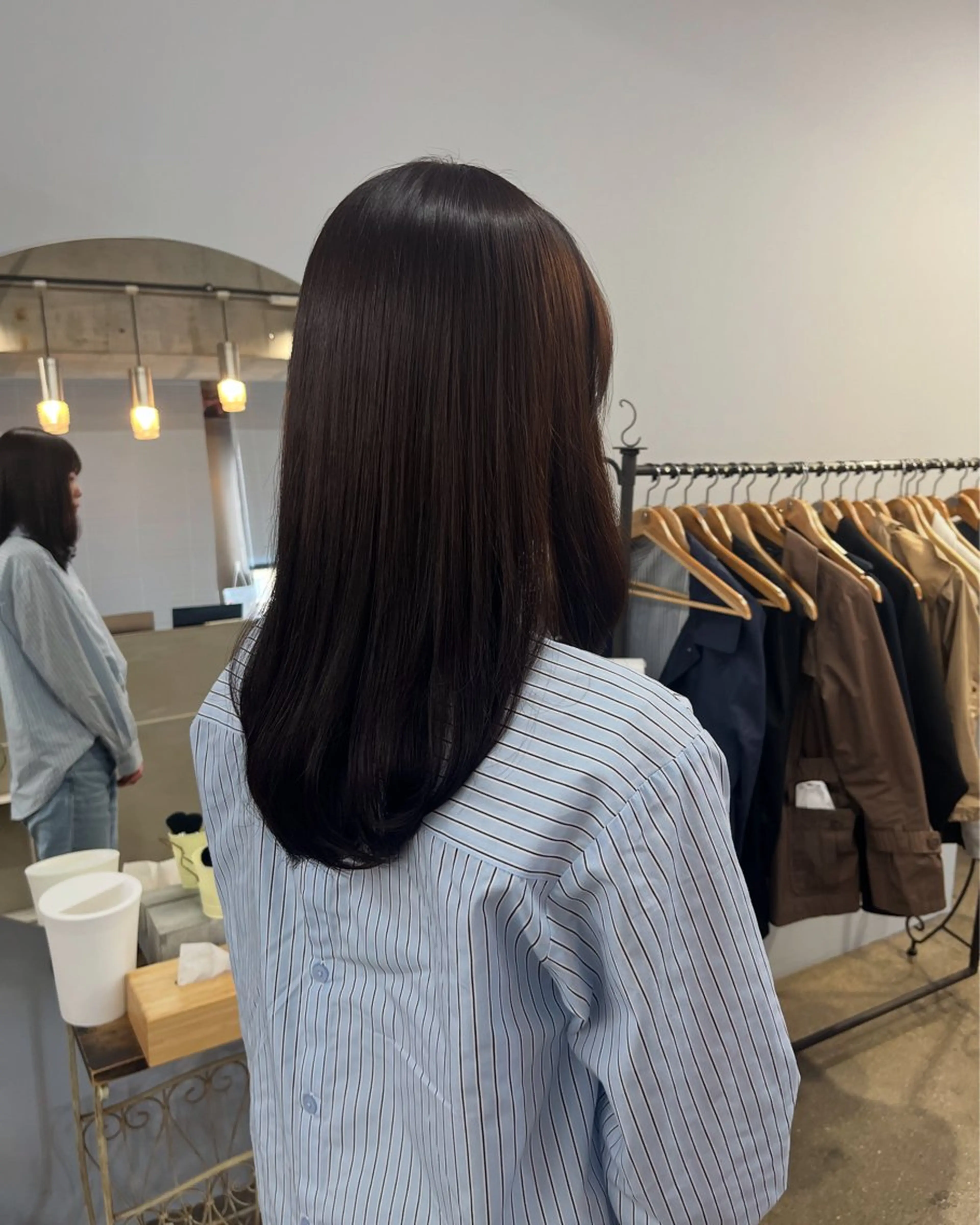 セミロング 縮毛矯正 カット 縮毛矯正 ノヤマ マナのヘアスタイル