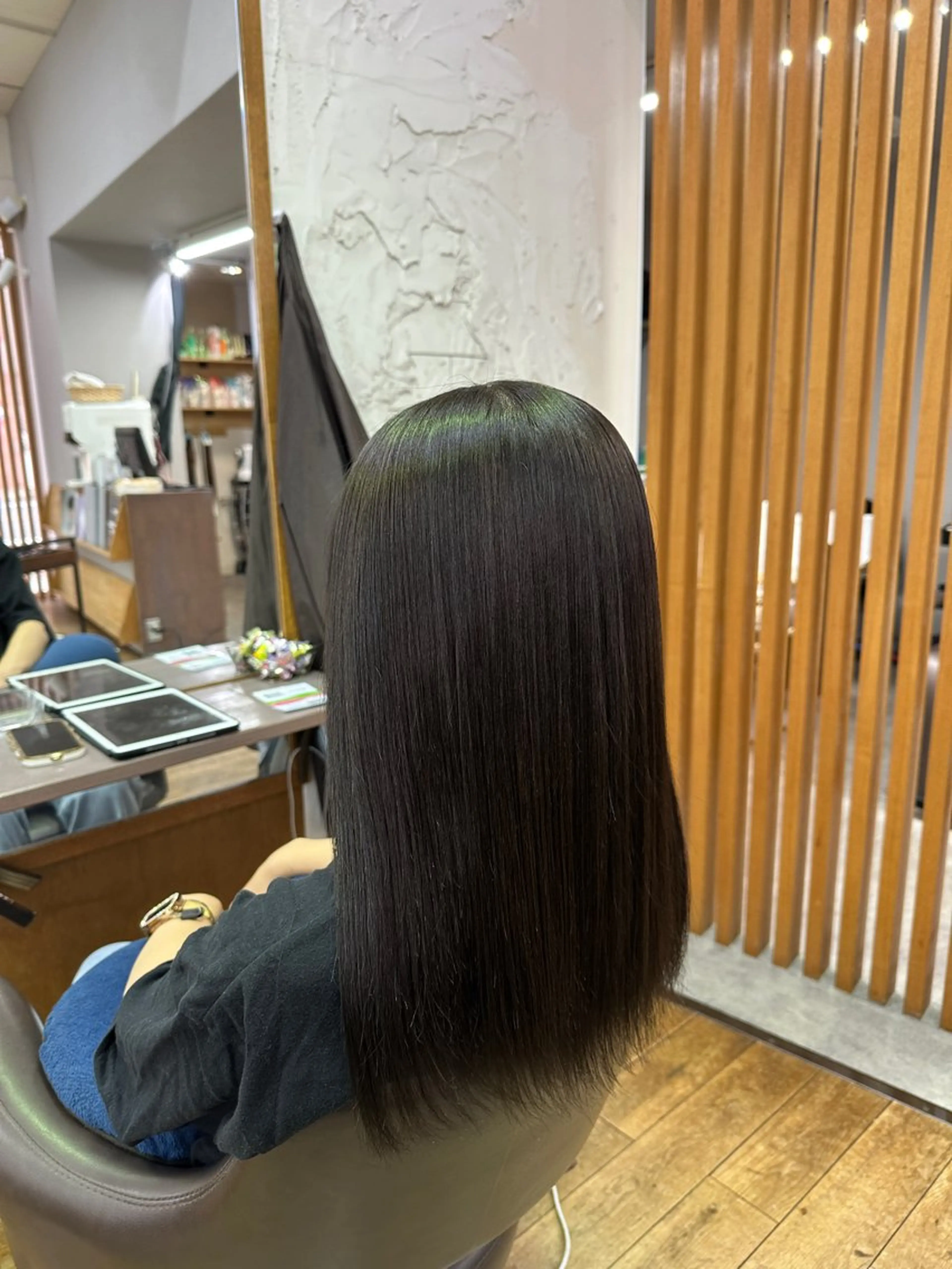 ミディアム カット 縮毛矯正 peqss/ keita🏄‍♂️のヘアスタイル