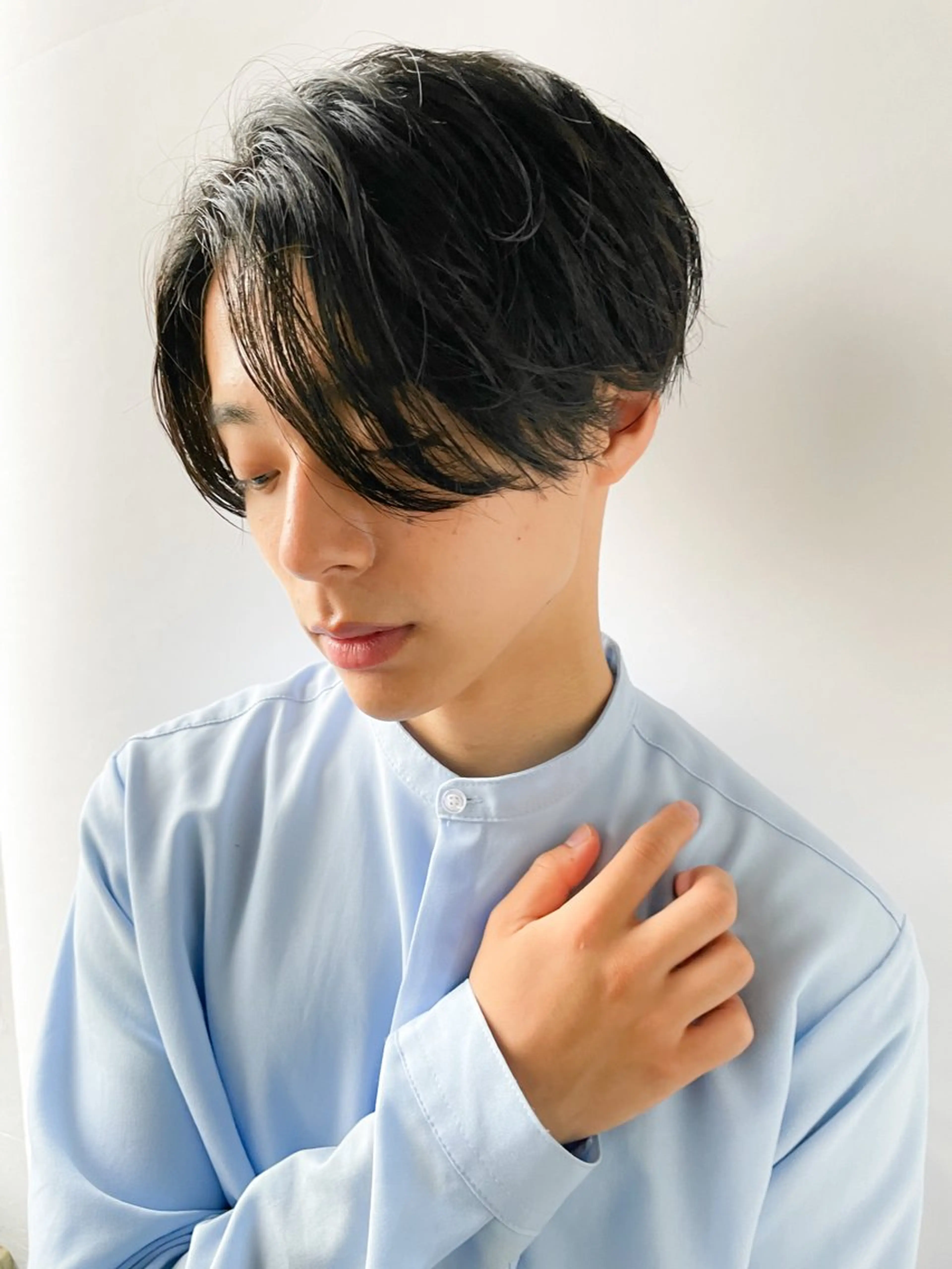 ミディアム メンズ メンズパーマ メンズ特化ryoのヘアスタイル