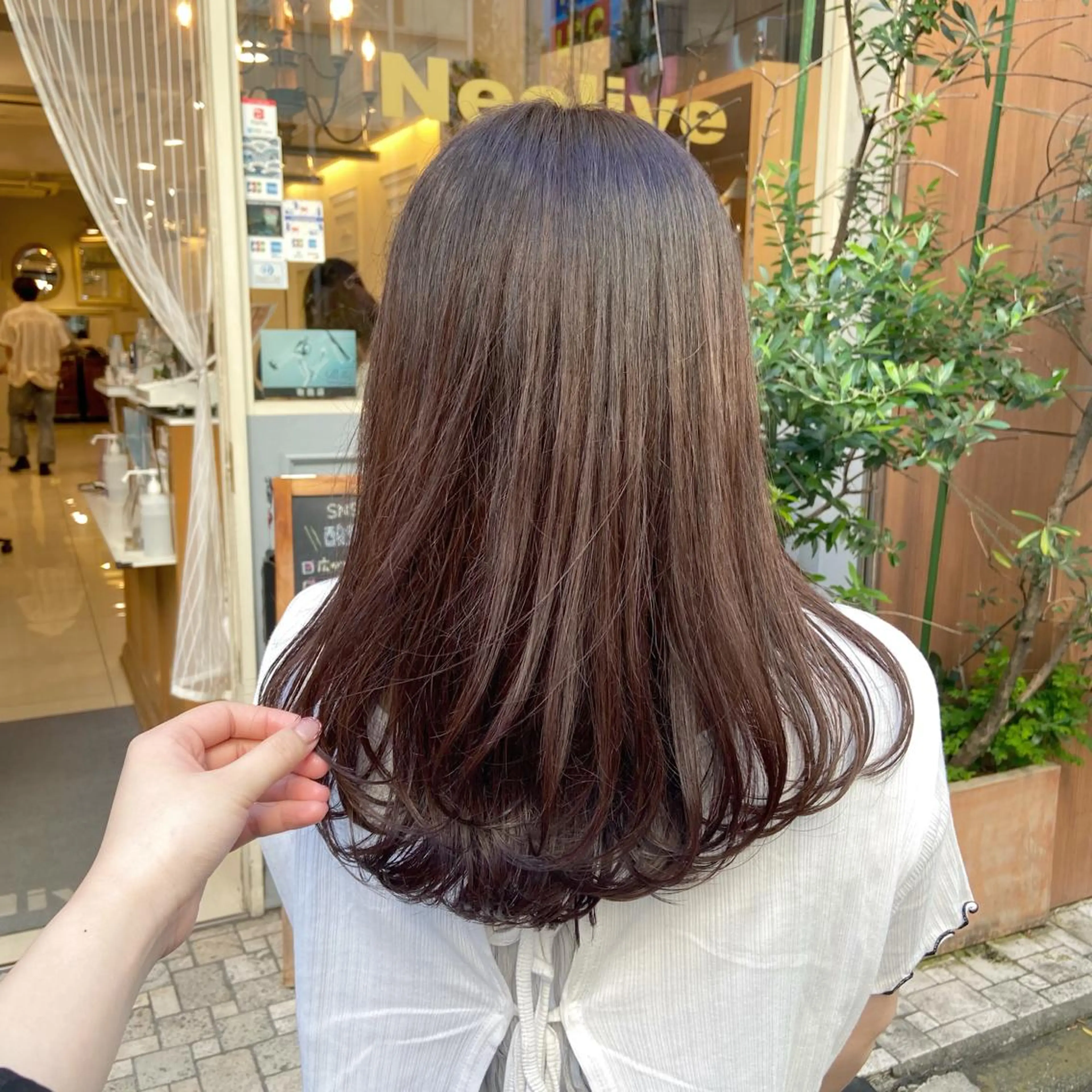 ロング カラー ブラウンカラー カット ヘアカラー トリートメント 🫧 nanaco🫧のヘアスタイル