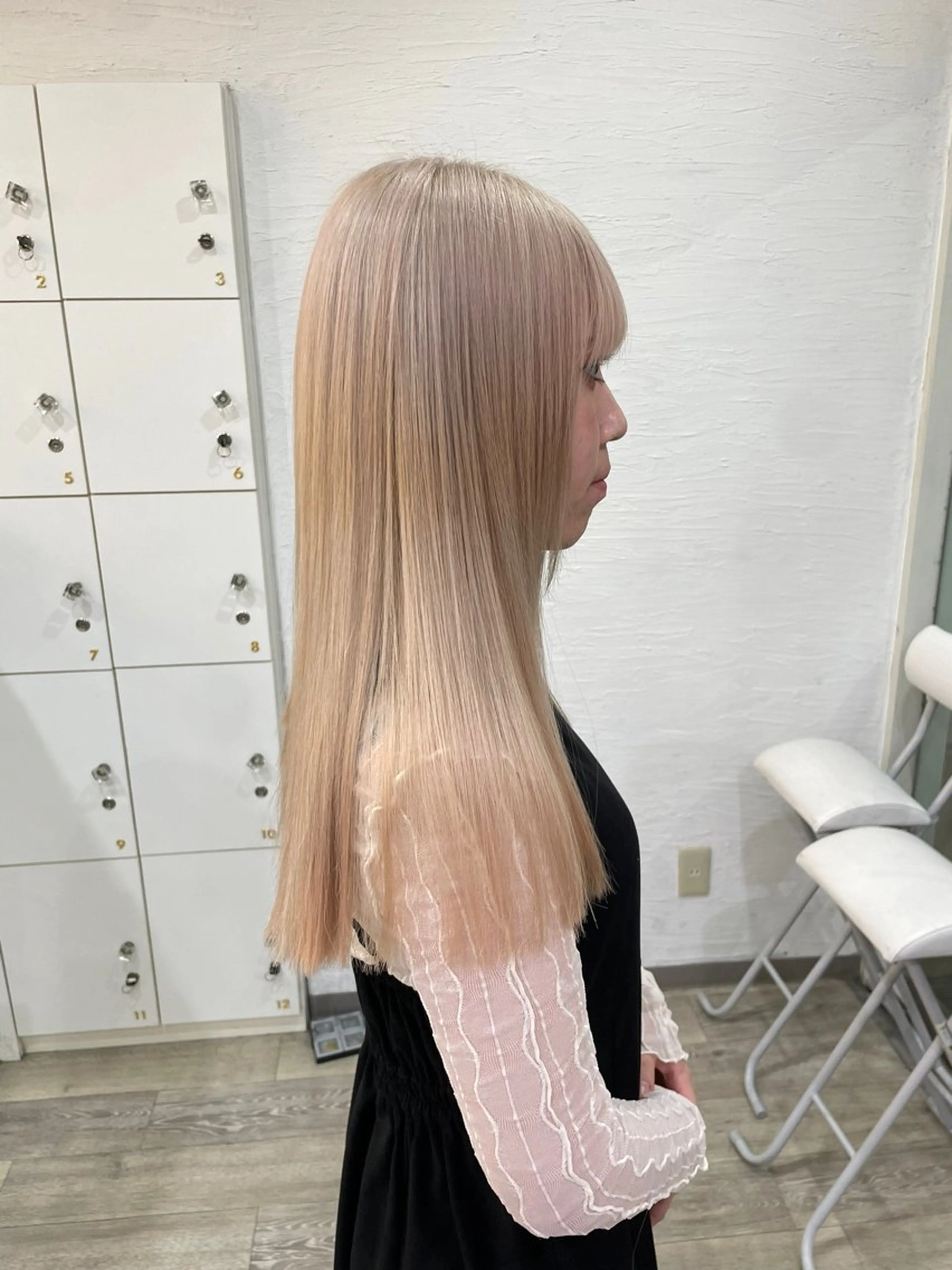 ロング カラー ヘアカラー トリートメント ミユル/ ブリーチカラー🎀✨のヘアスタイル