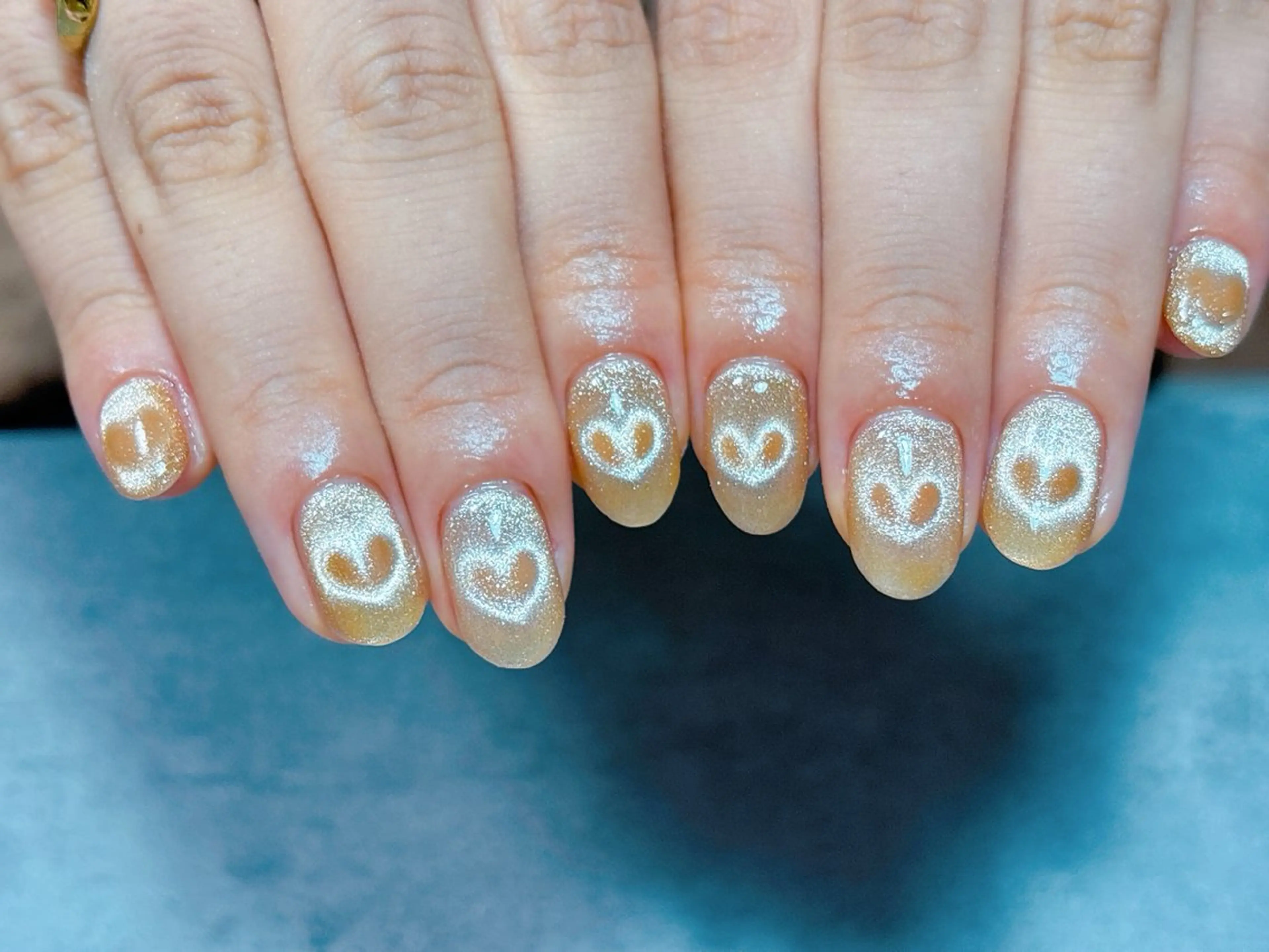 ネイル アートネイル チークネイル ジェルネイル ハロウィン ハート ハンドネイル ゆ か_Nails💫のネイルデザイン