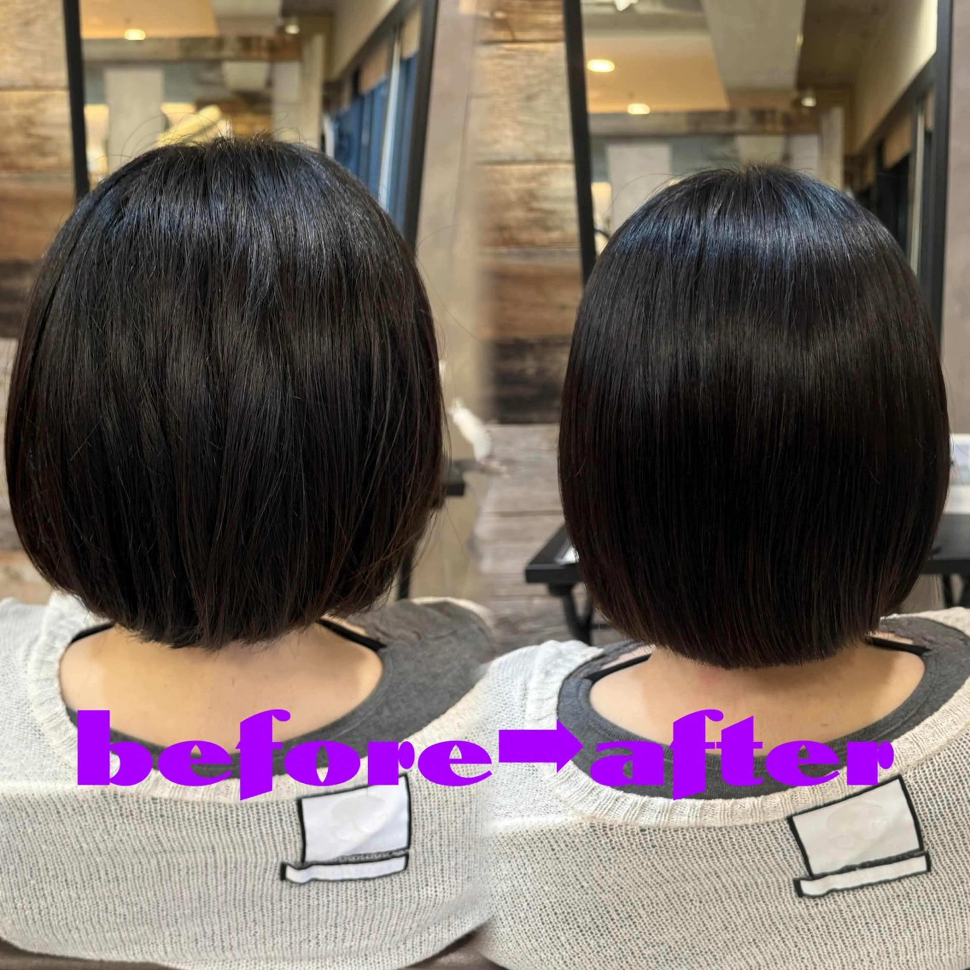 最高級美髪縮毛ストレート🩶❕これからの広がる時期に⚠️注意事項ご覧ください！7月ボブの方限定の写真