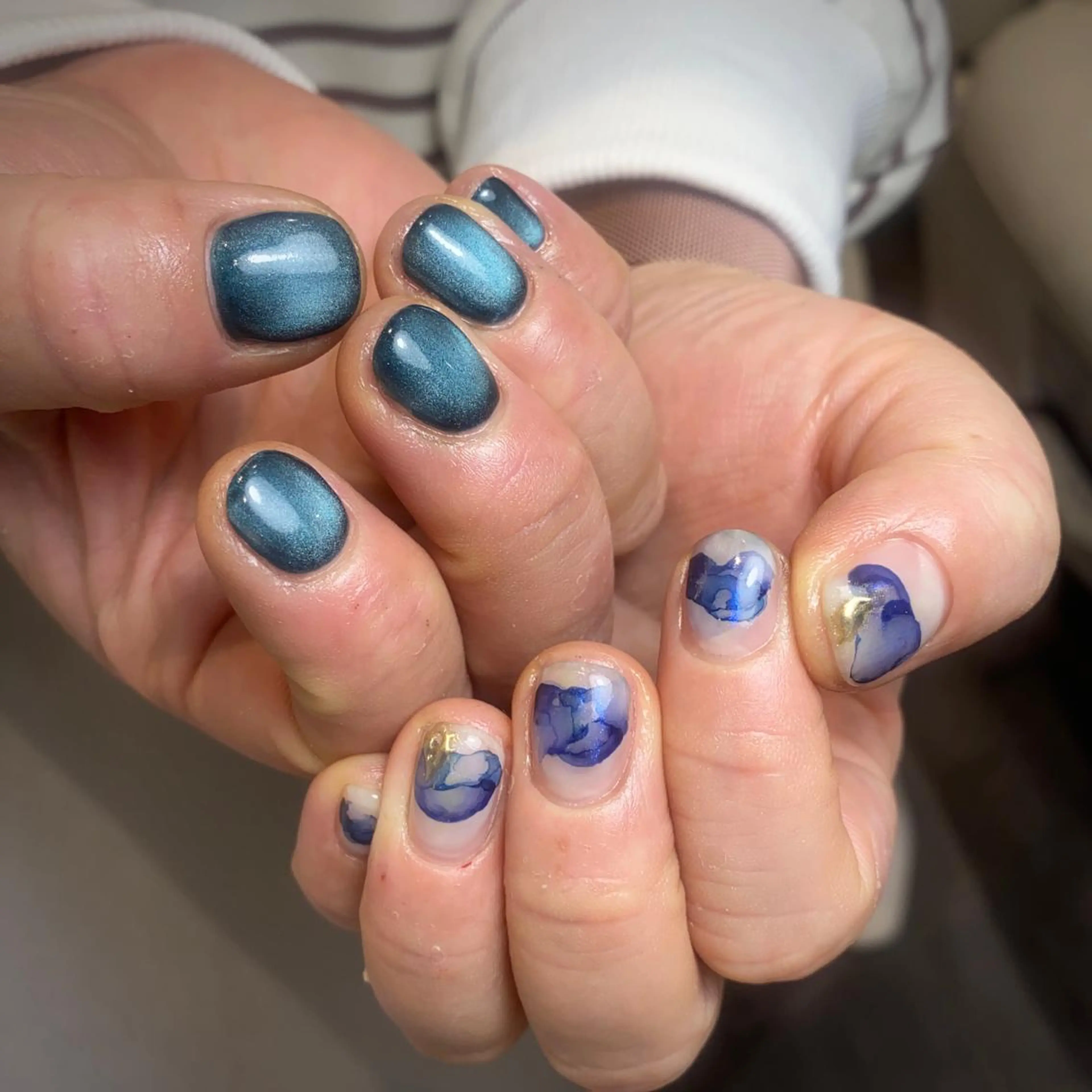 ネイル ハンドネイル NINEnami ニュアンスネイルのネイルデザイン