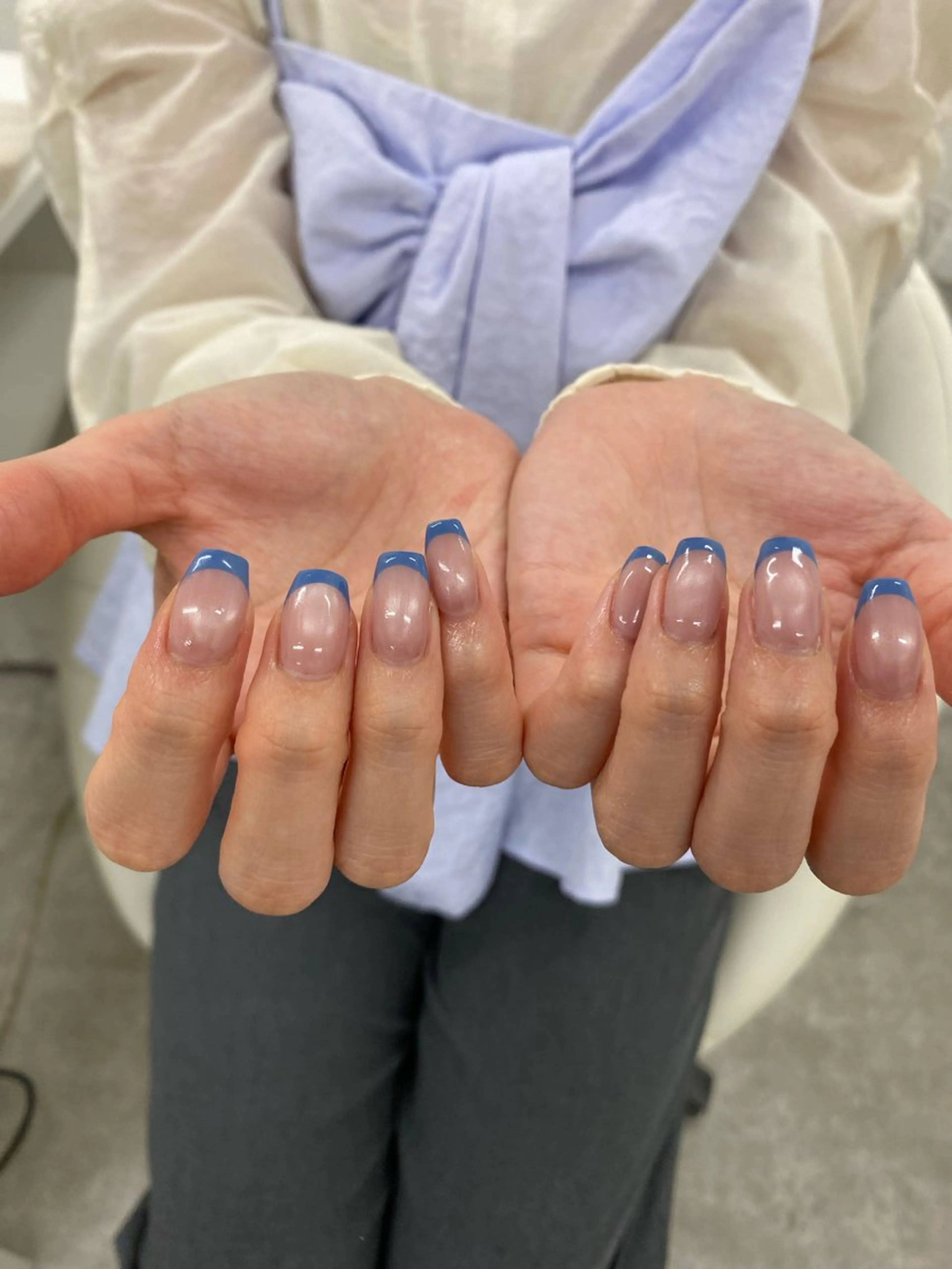 ネイル フレンチネイル マグネットネイル REINA ルレイル心斎橋のネイルデザイン