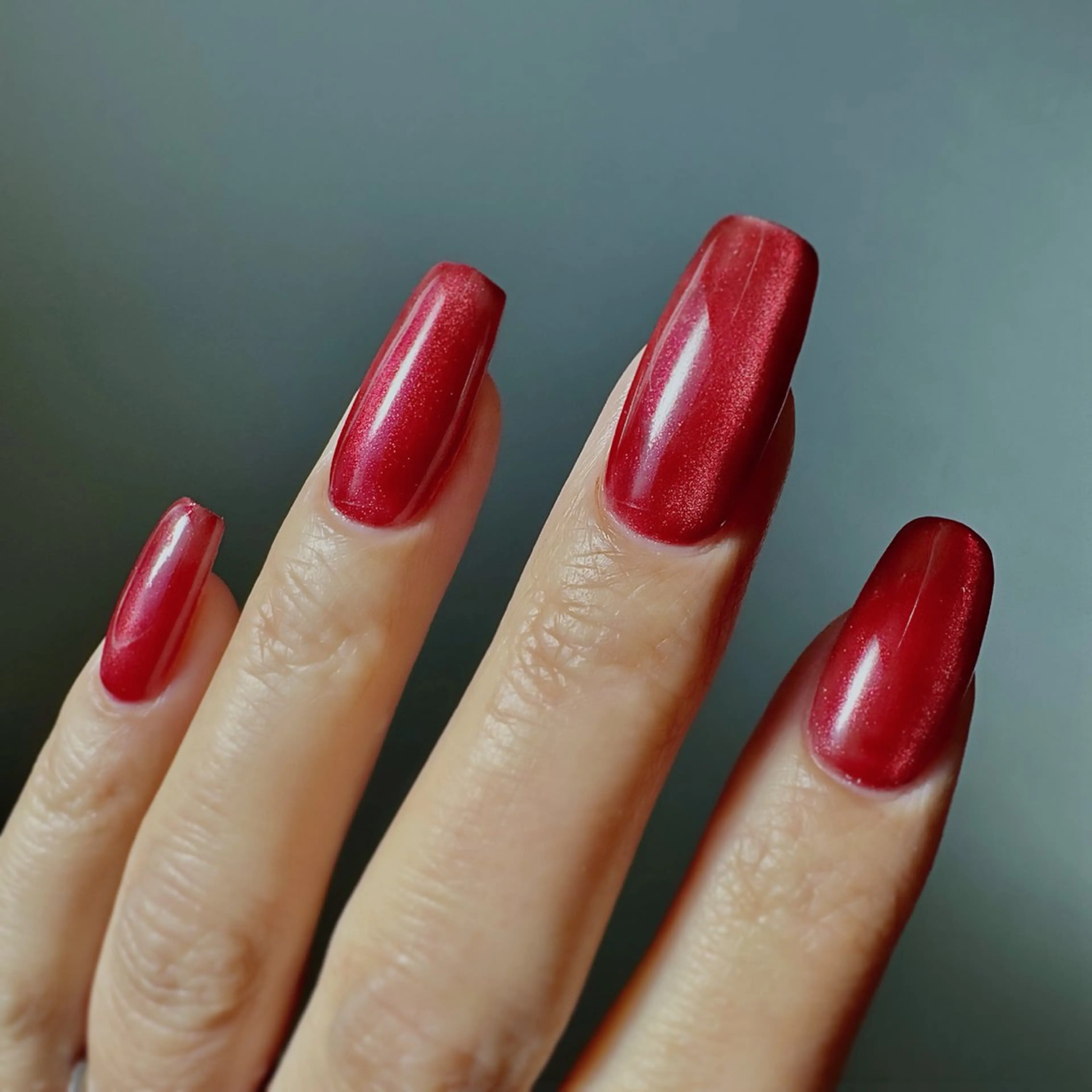 ネイル ボルドー クリアネイル ハンドネイル nail salon émuのネイルデザイン