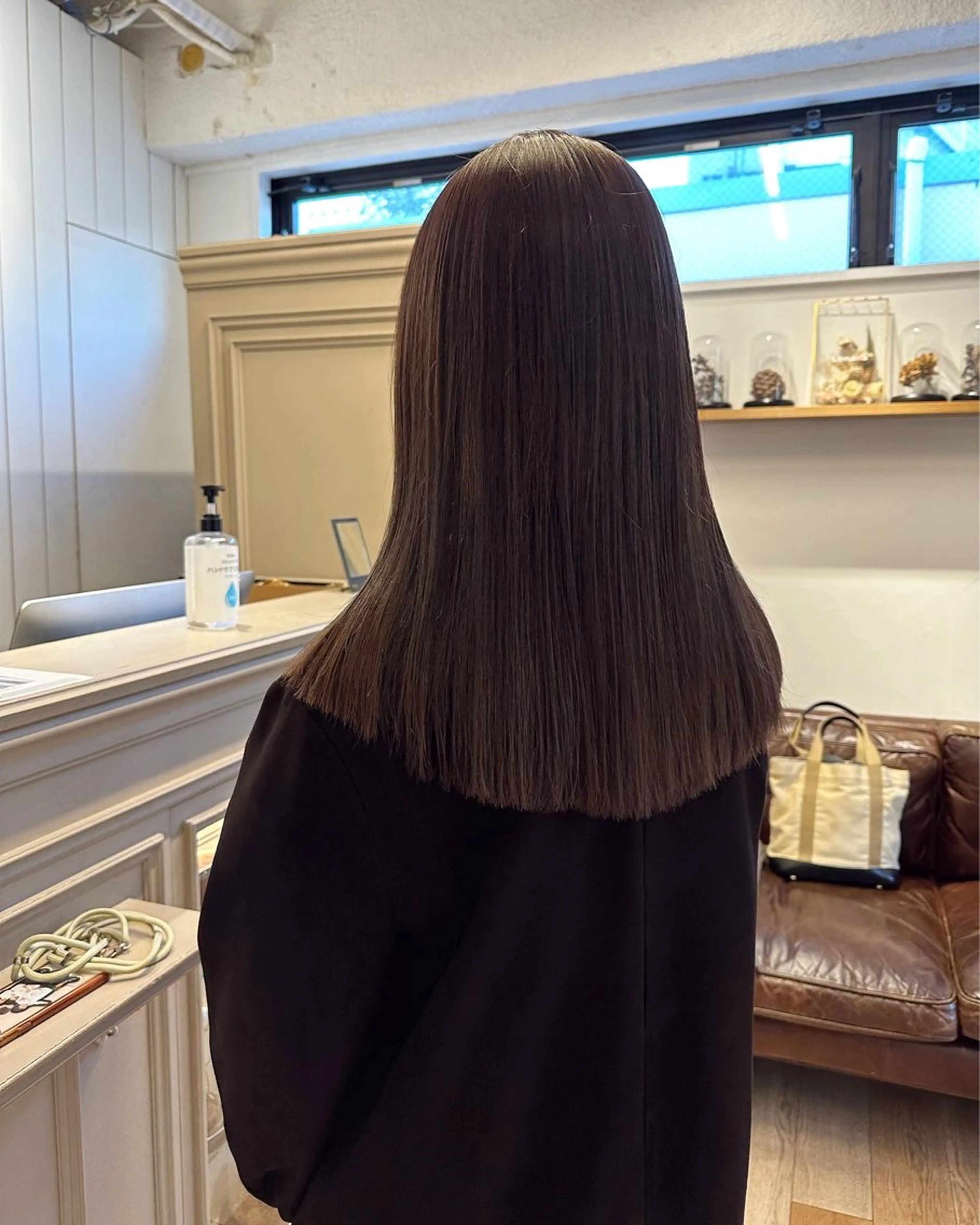 セミロング カラー ブリーチ ハイトーンカラー ブリーチなしカラー ボブ REINA☁️透明感 カラー/ぷつっと♡のヘアスタイル