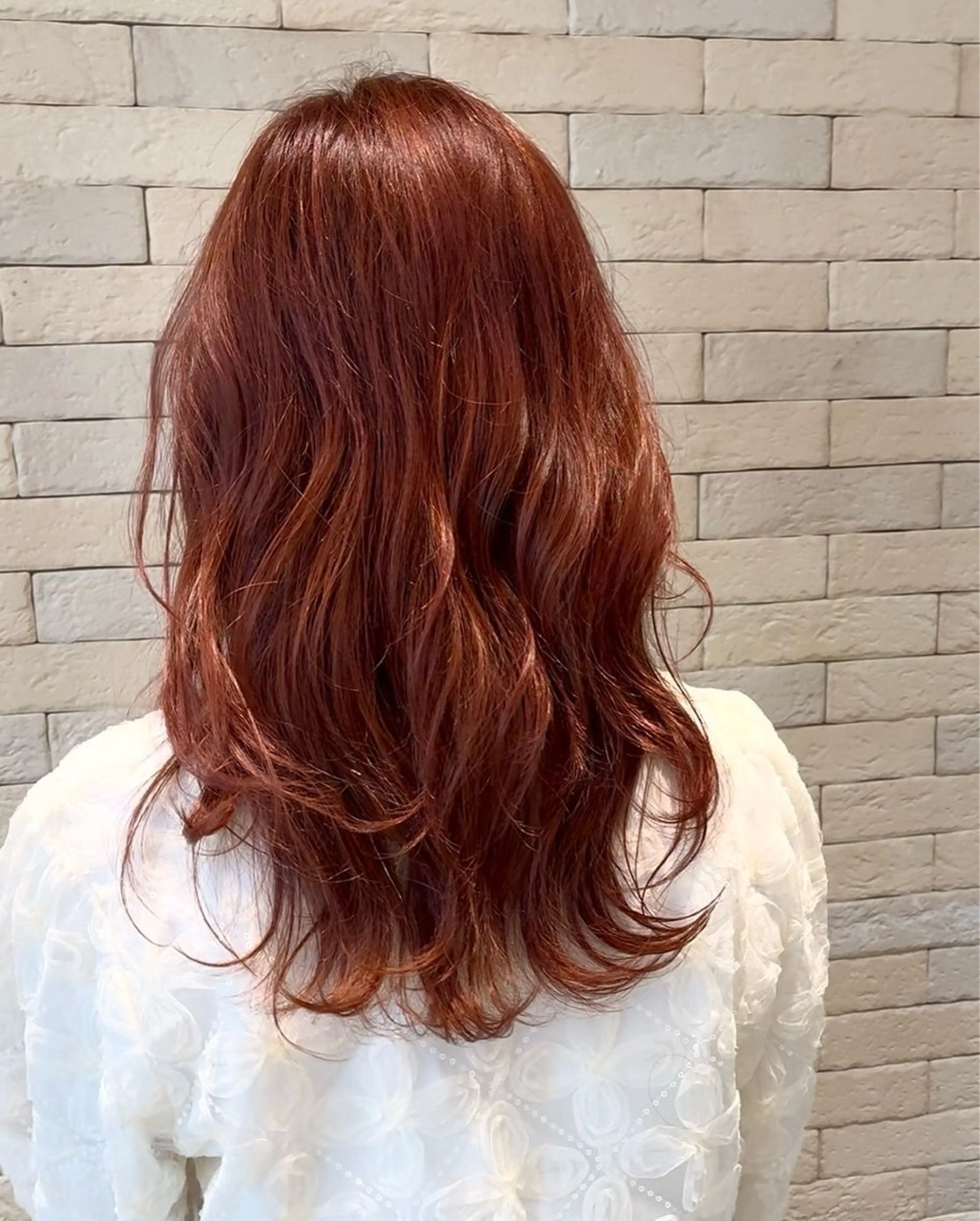 セミロング オレンジブラウン みゆ/ カラーリスト🎀のヘアスタイル