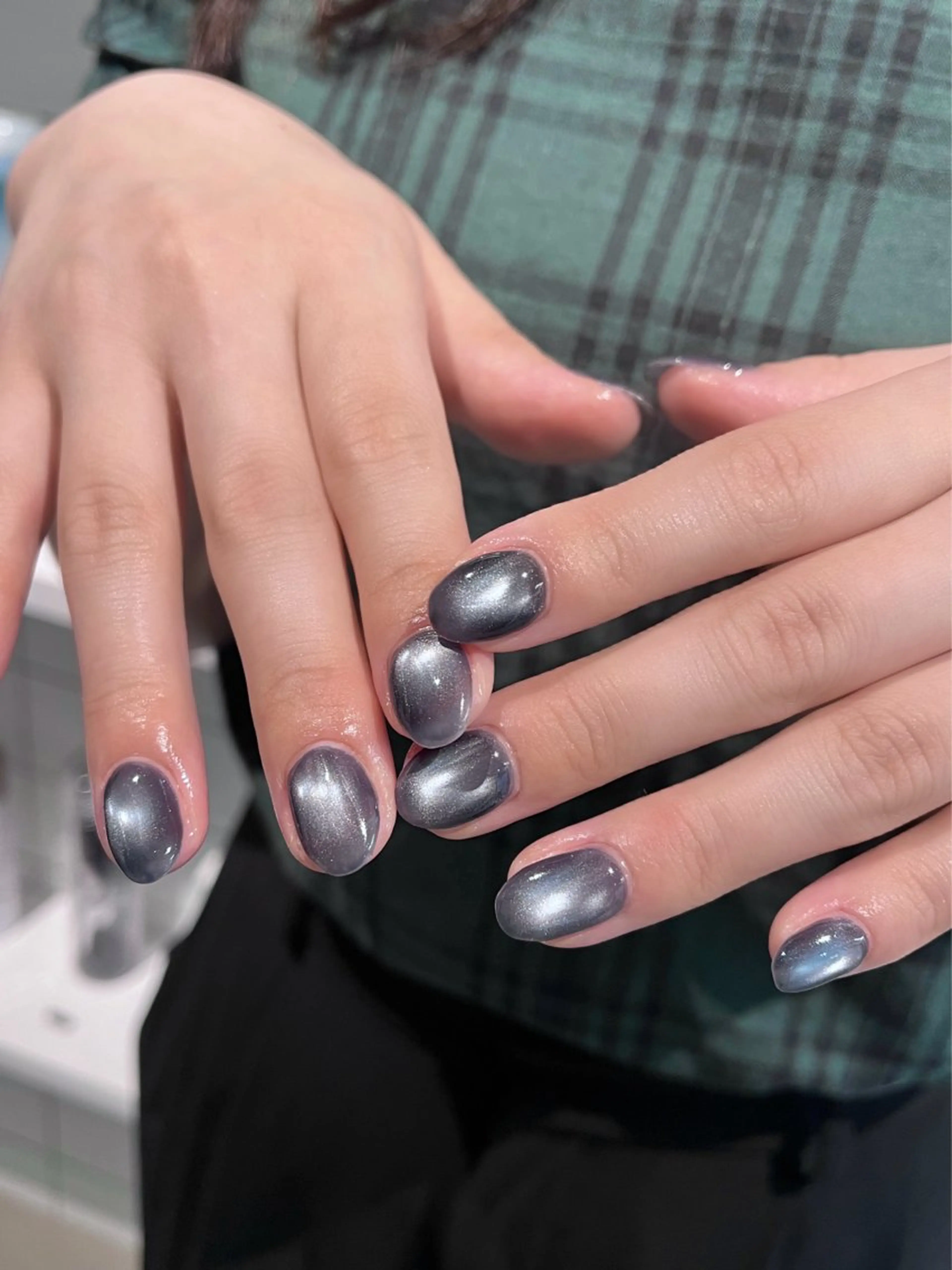 ネイル マグネットネイル ハンドネイル Nico nail&eye所属・Nico🐈‍⬛ 🎀Nanamiのネイルデザイン