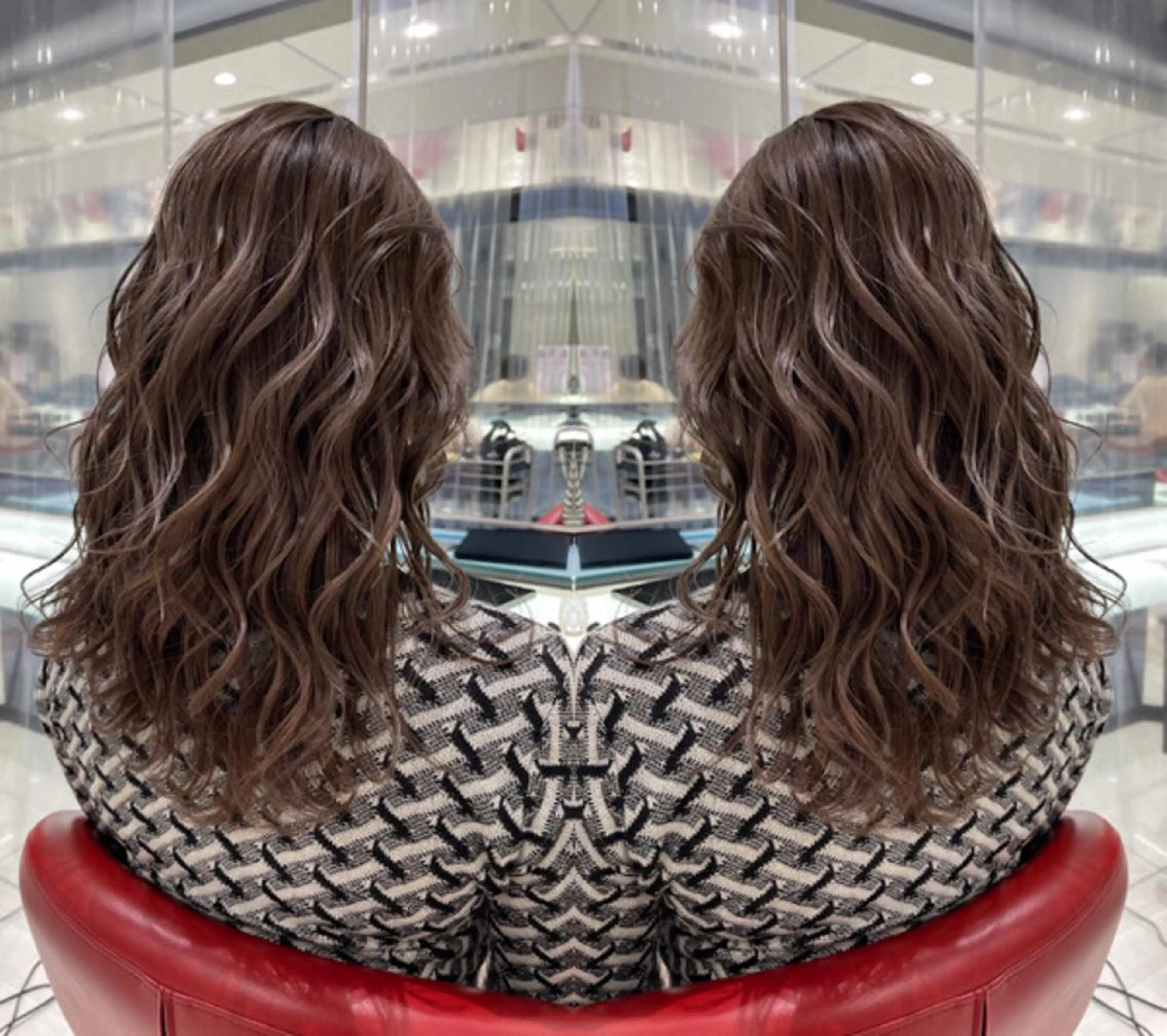 セミロング カラー 阪本祥樹/ハイライト /バレイヤージュのヘアスタイル