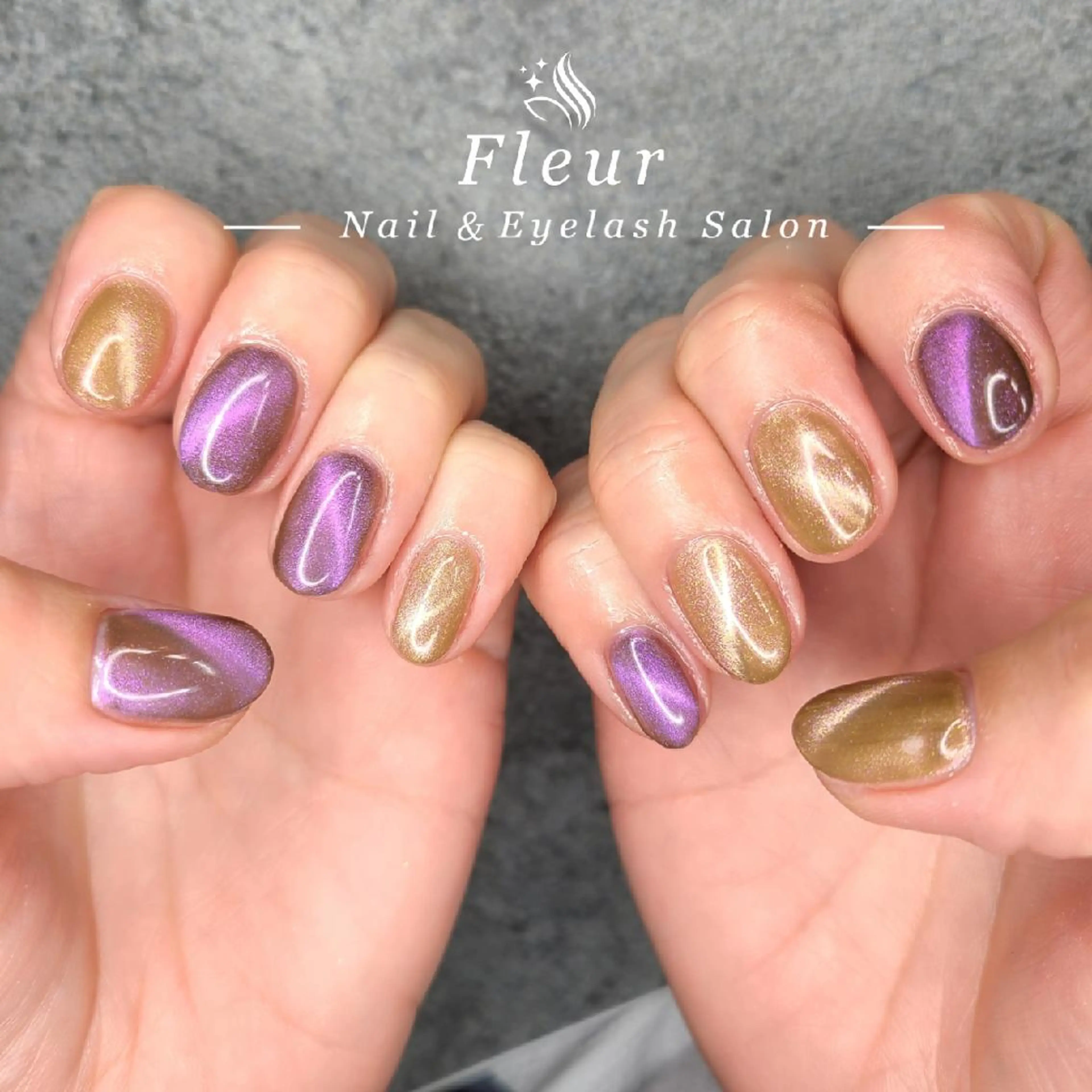 ネイル マグネットネイル nail&eye ♡Fleur♡のネイルデザイン