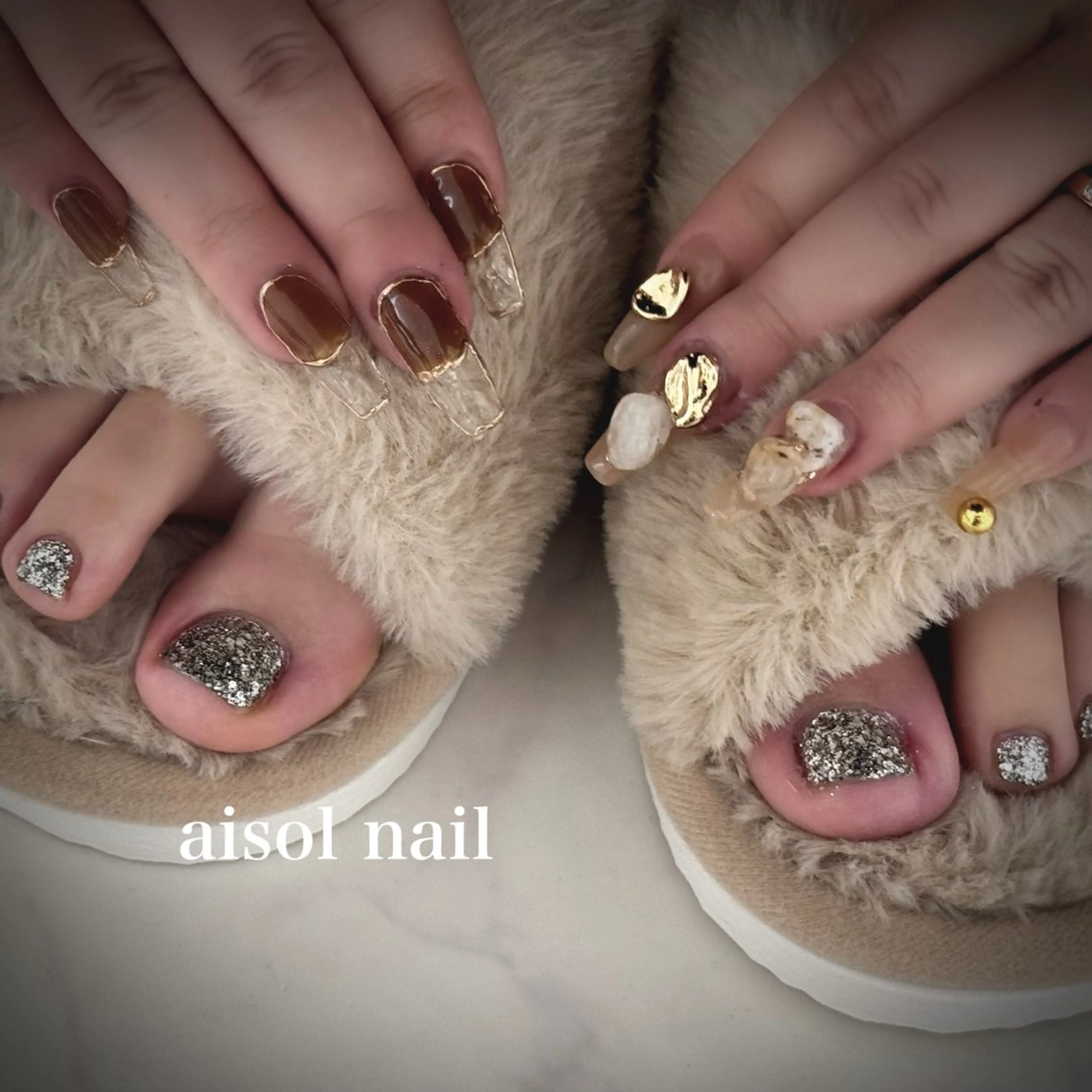 ネイル フットネイル Aisol nail salonのネイルデザイン
