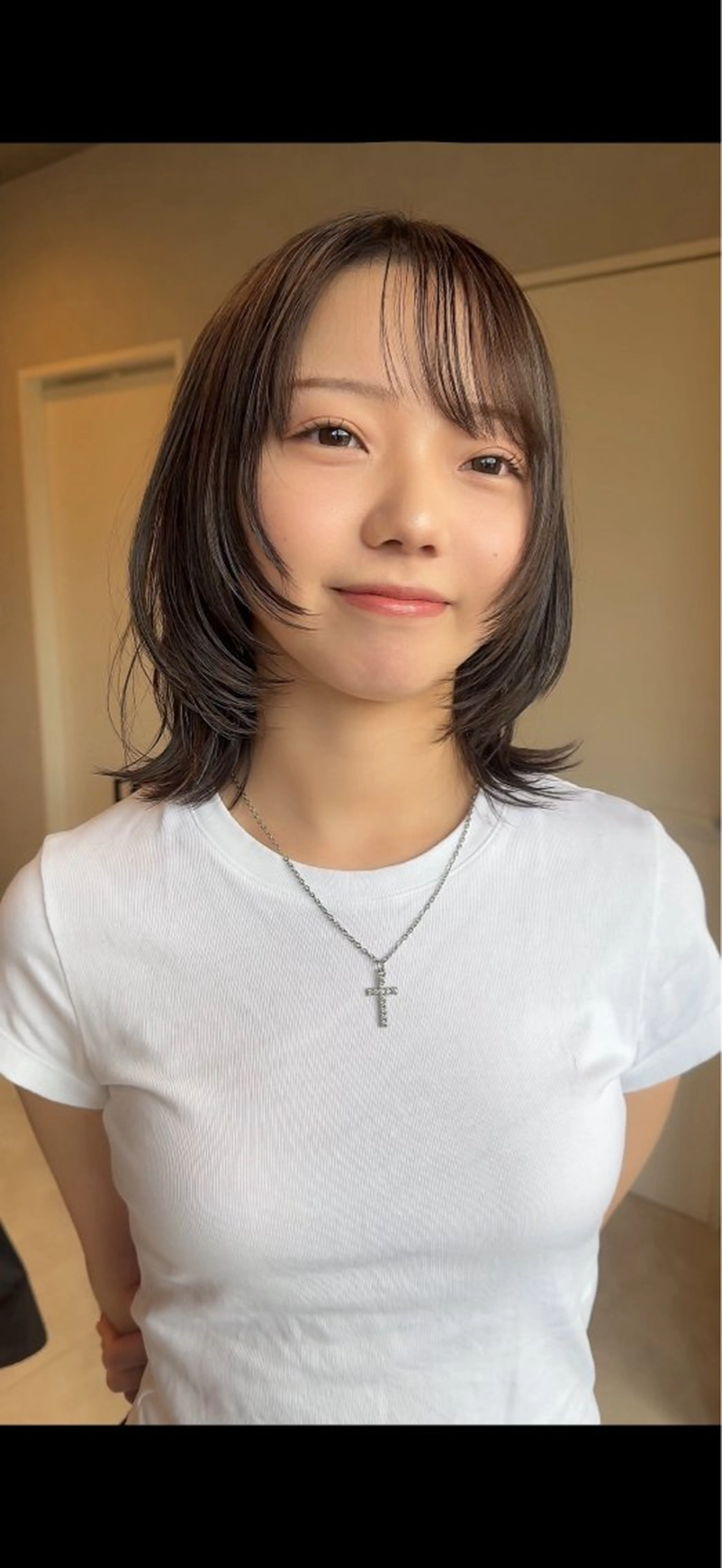 ショート カラー レイヤーカット カット ヘアカラー トリートメント 透明感カラー/ボブ misaki °＊のヘアスタイル