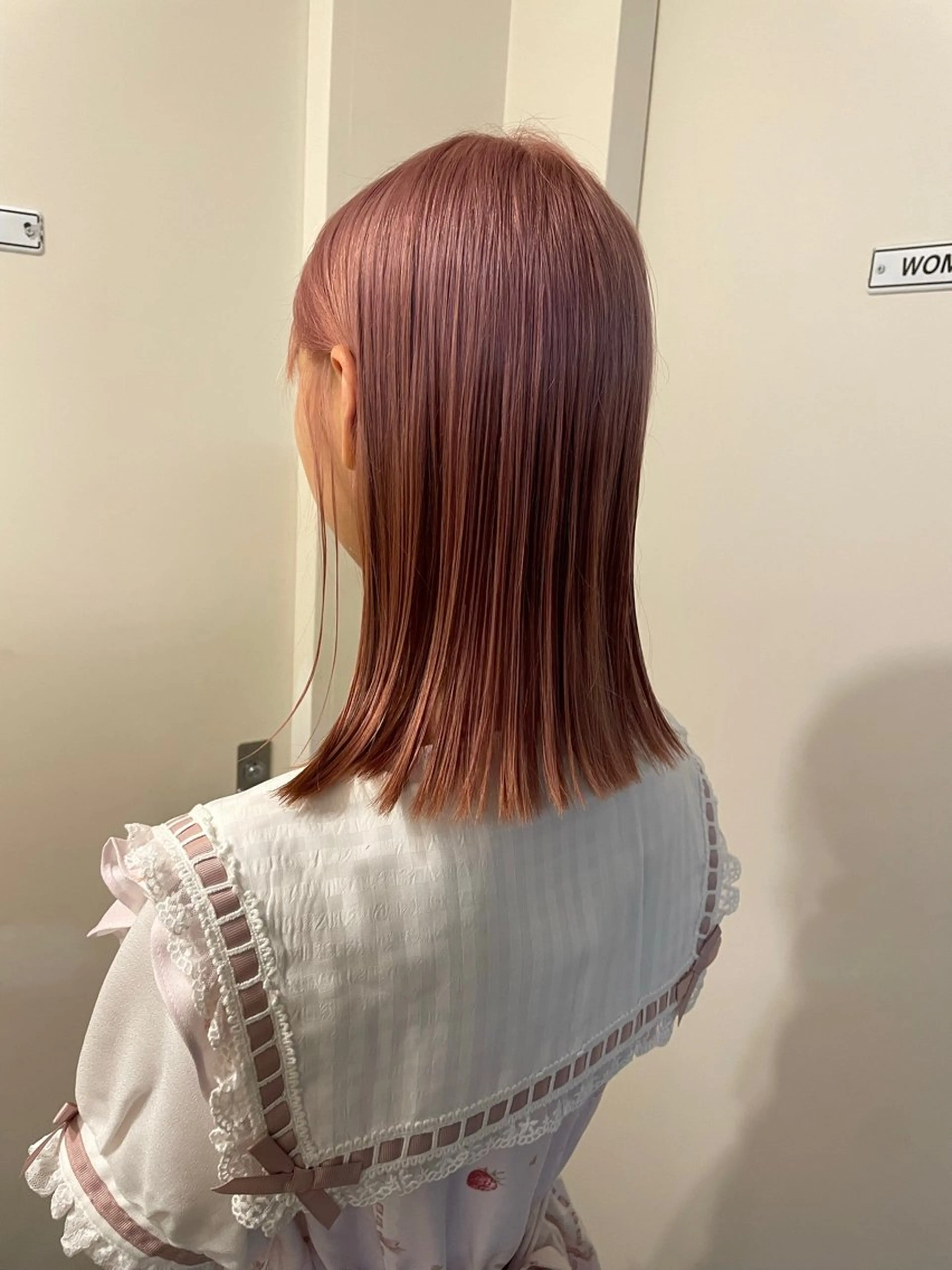 セミロング カラー 増井 歩夢のヘアスタイル