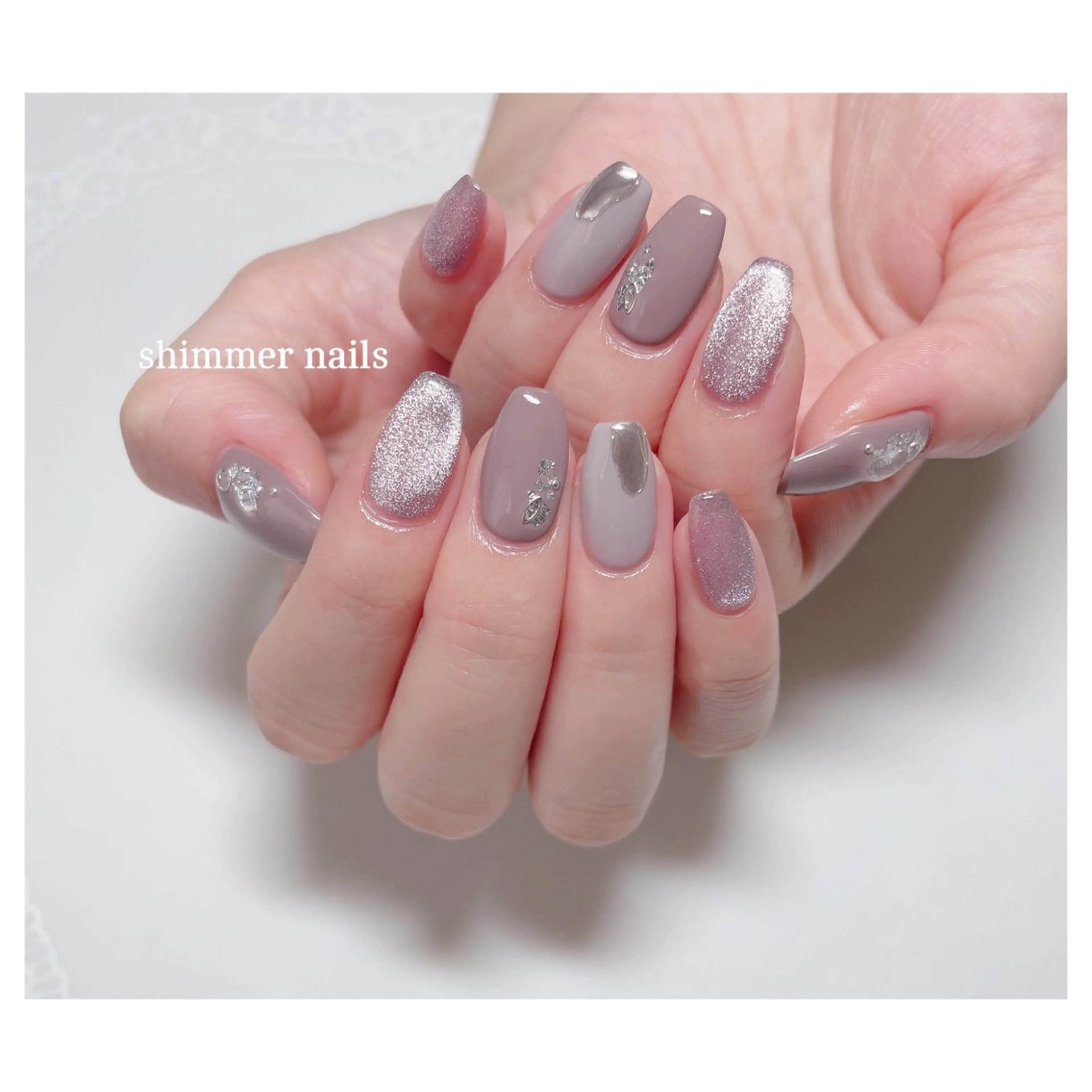 ネイル マグネットネイル shimmer nailsのネイルデザイン
