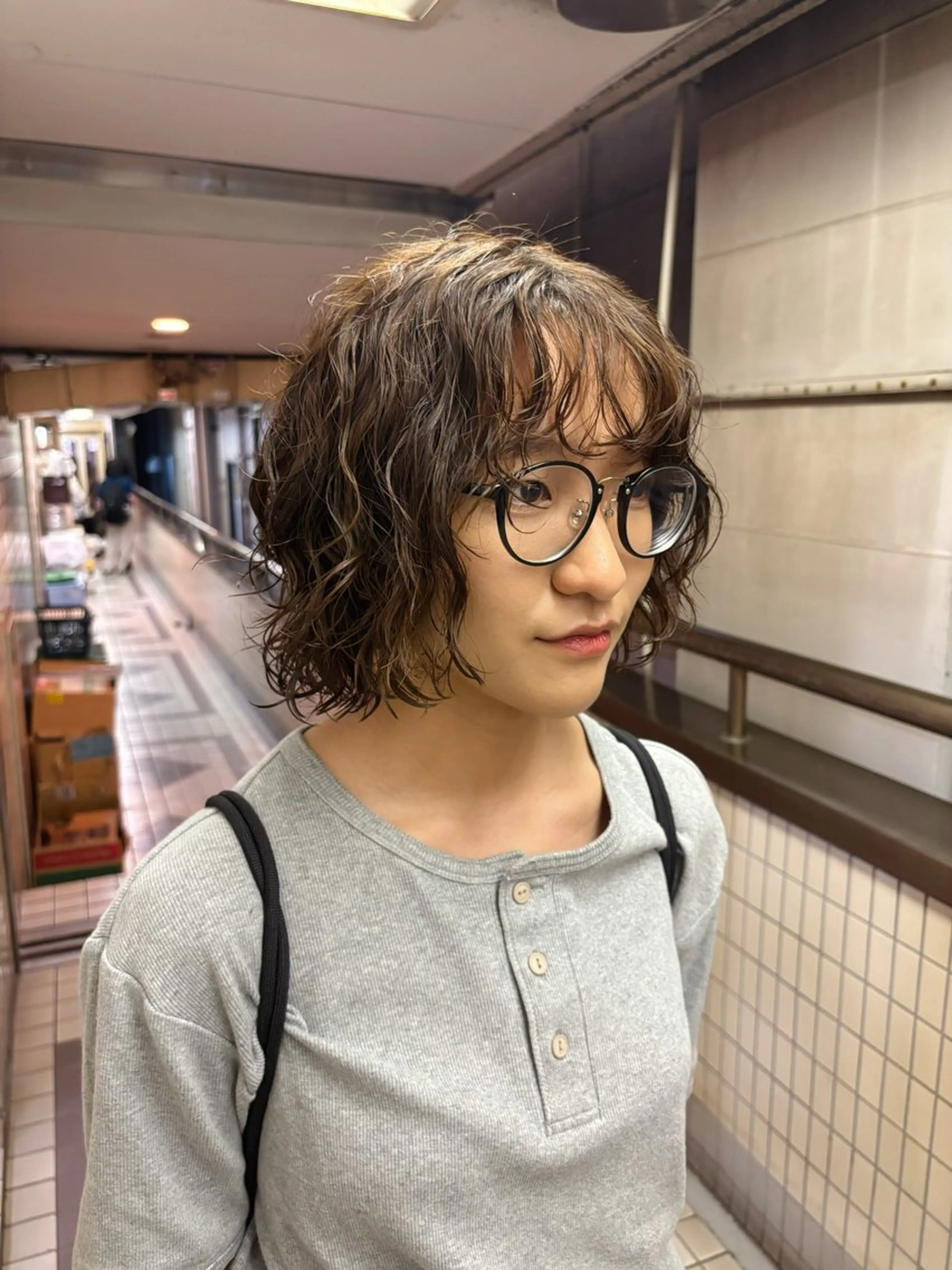 ミディアム パーマ カット パーマ kaito パーマ募集🌀😵‍のヘアスタイル