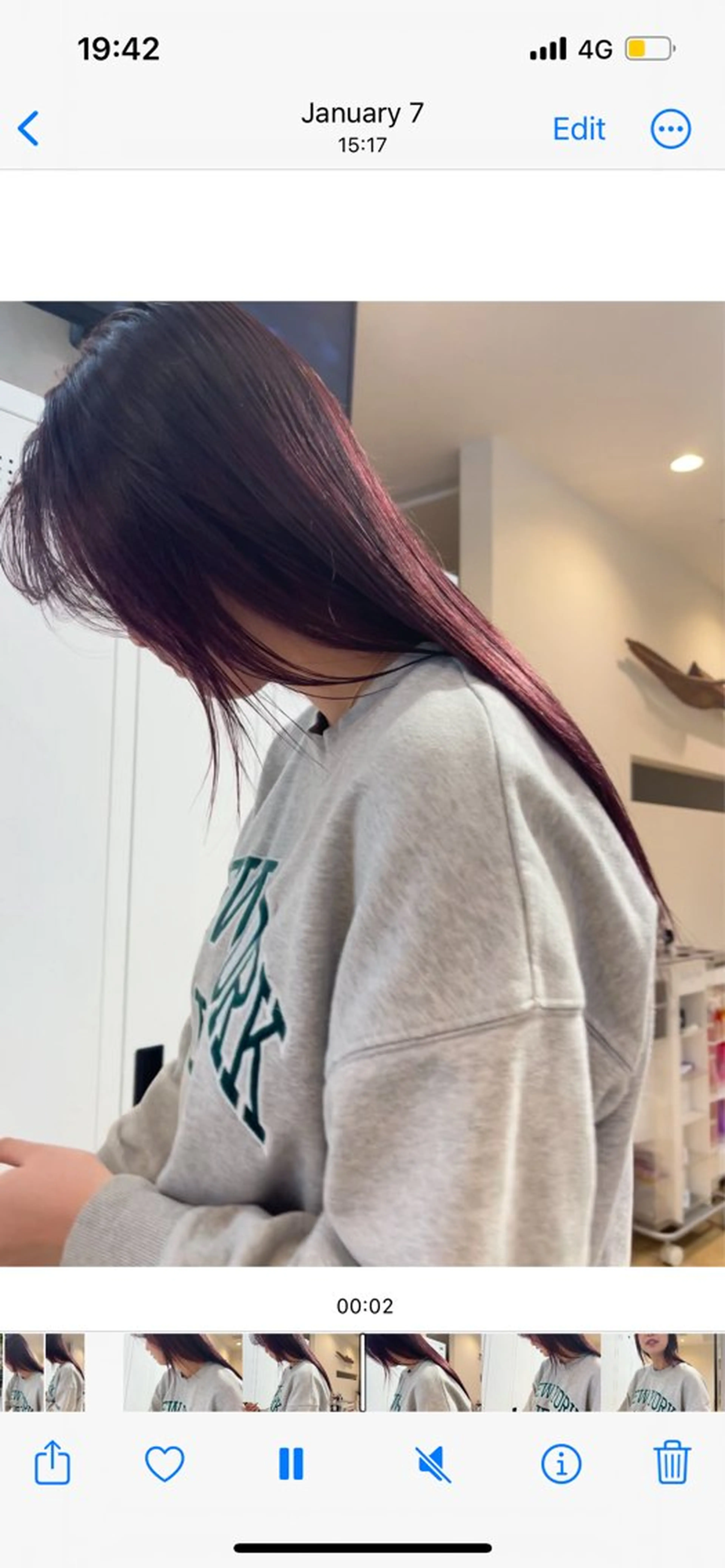 ロング カラー ヘアカラー RIO 福岡美容師のヘアスタイル