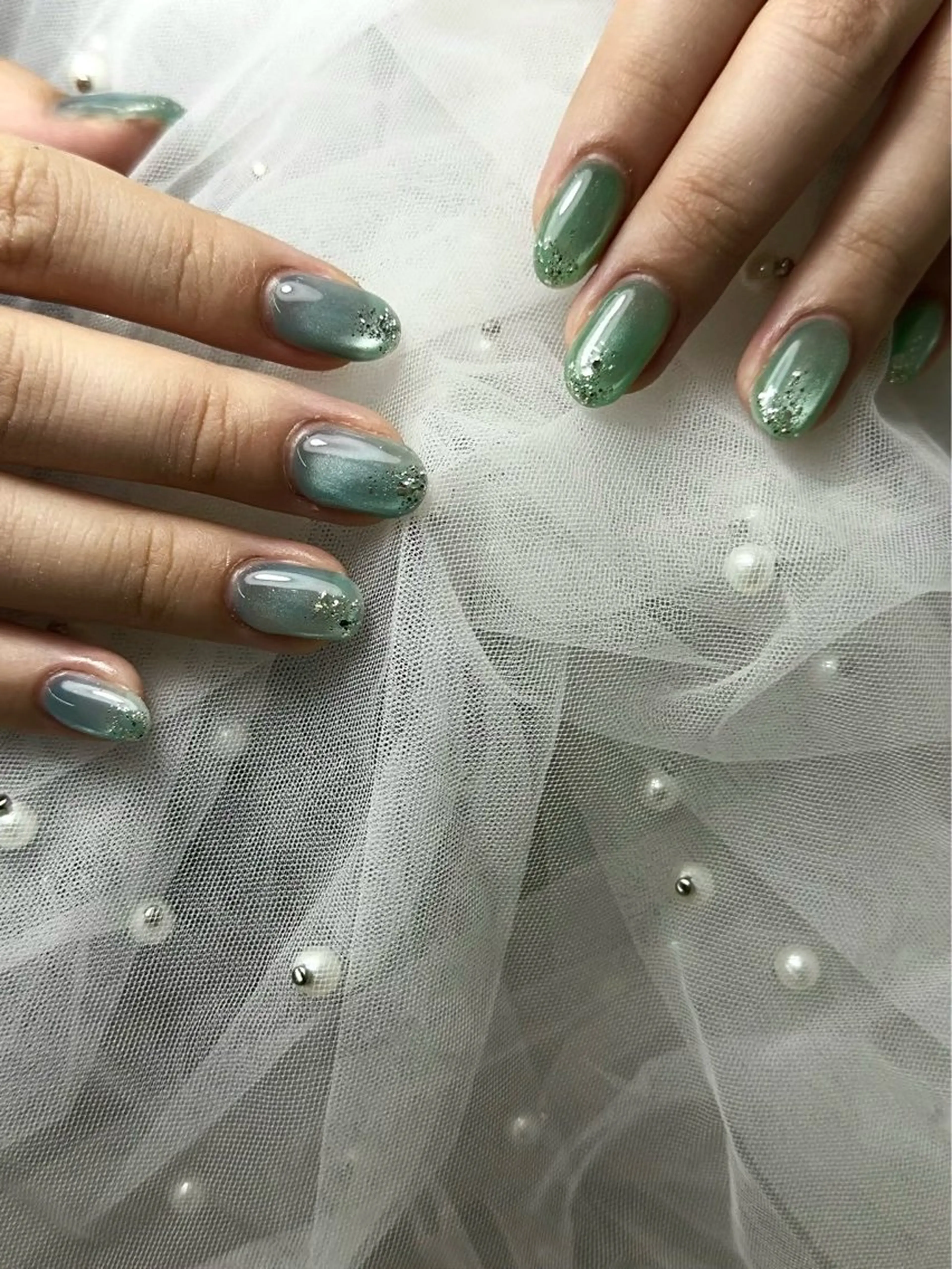大人気！限定マグネットネイル🧲💅の写真