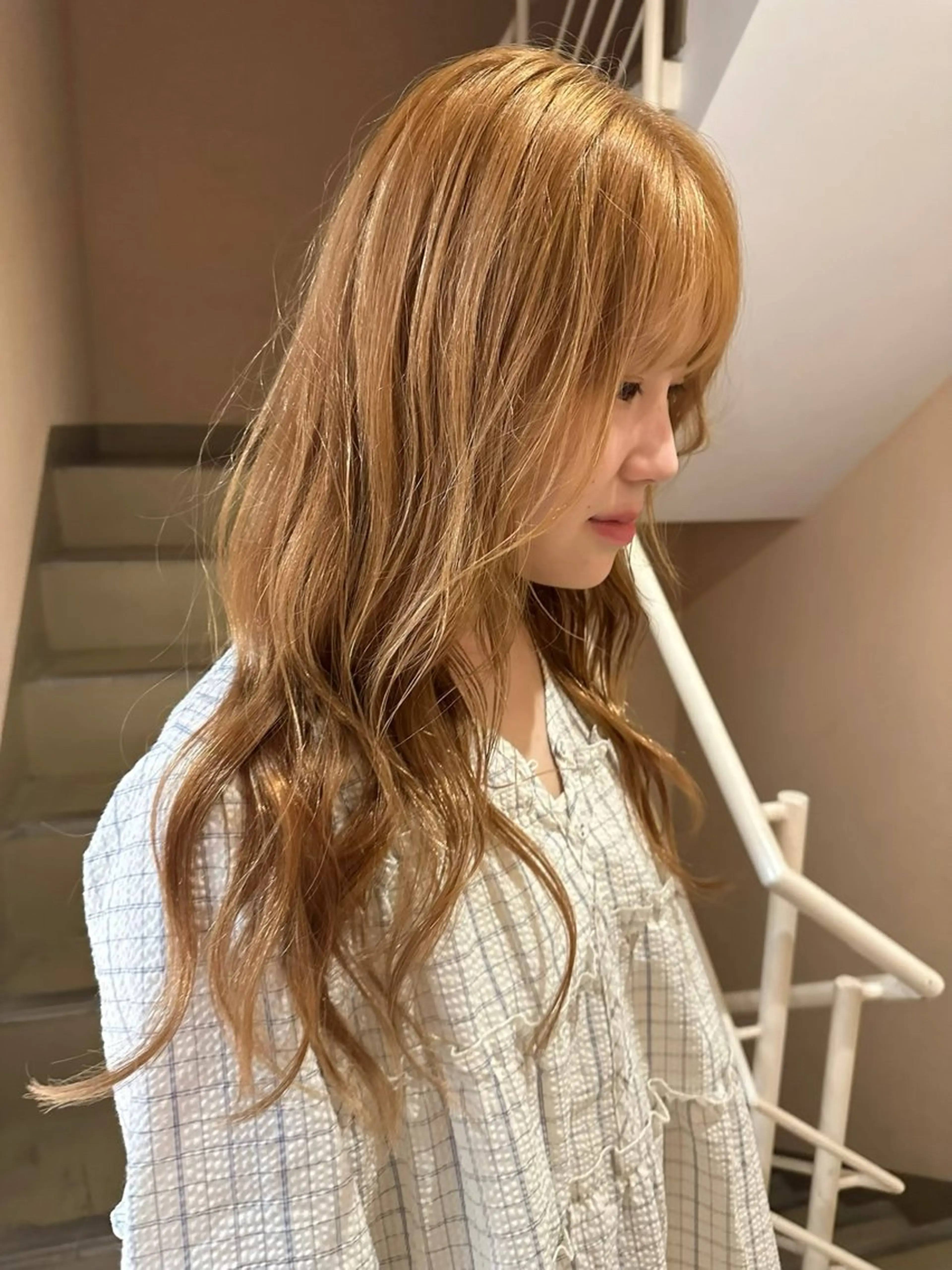 ロング ヘアカラー トリートメント 🍇透明感カラー/ カットひかる🍒のヘアスタイル