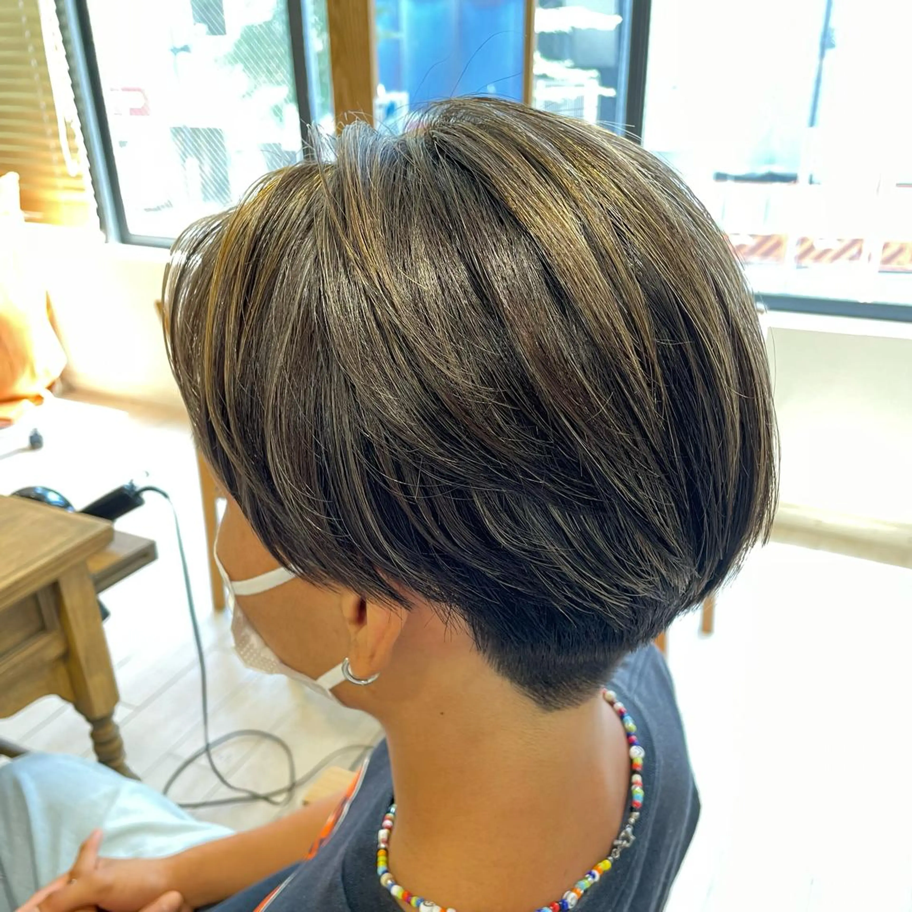 ショート カラー メンズ カット ヘアカラー すげ さやかのヘアスタイル