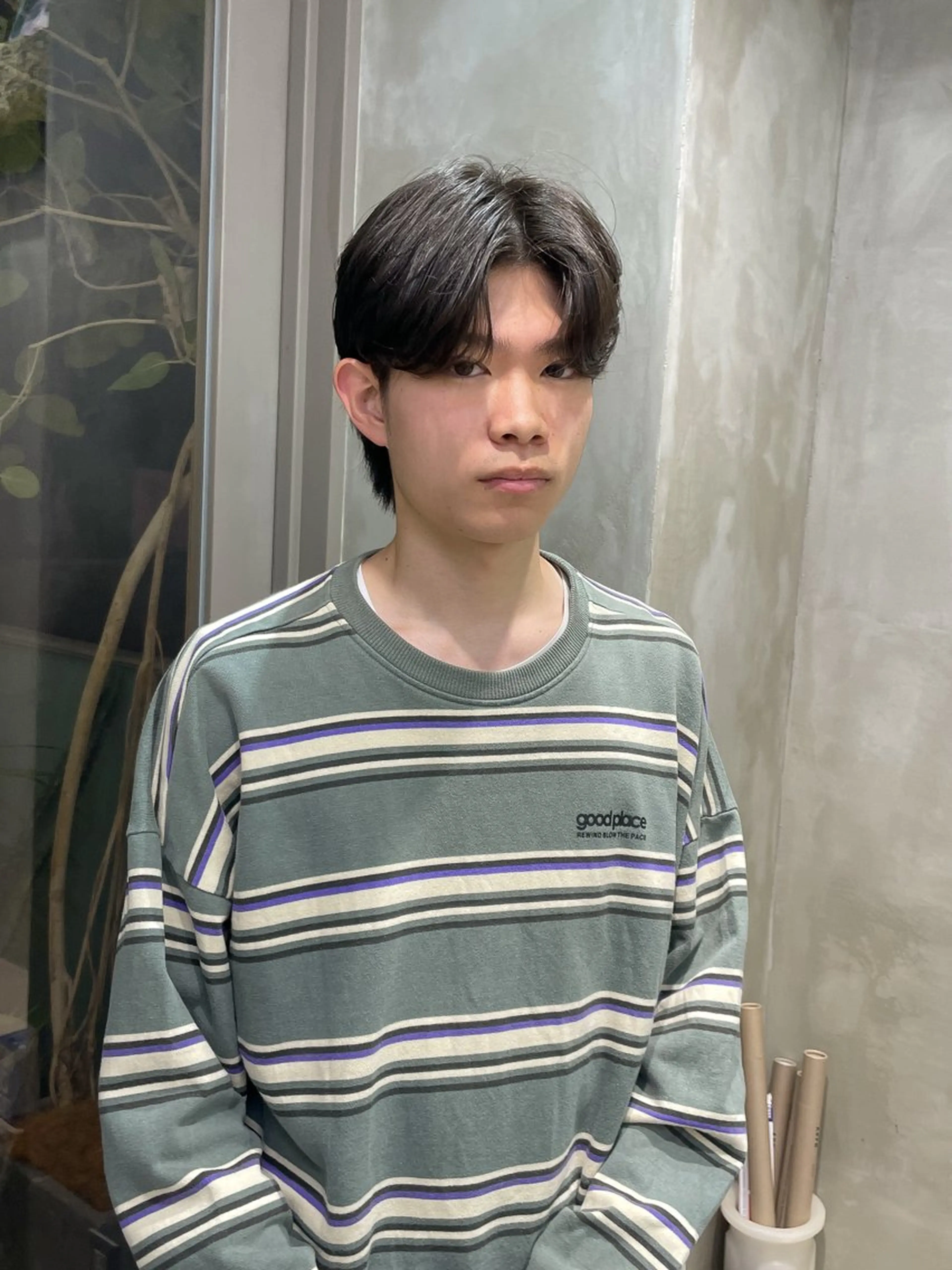 メンズ センターパート the path だいちのヘアスタイル