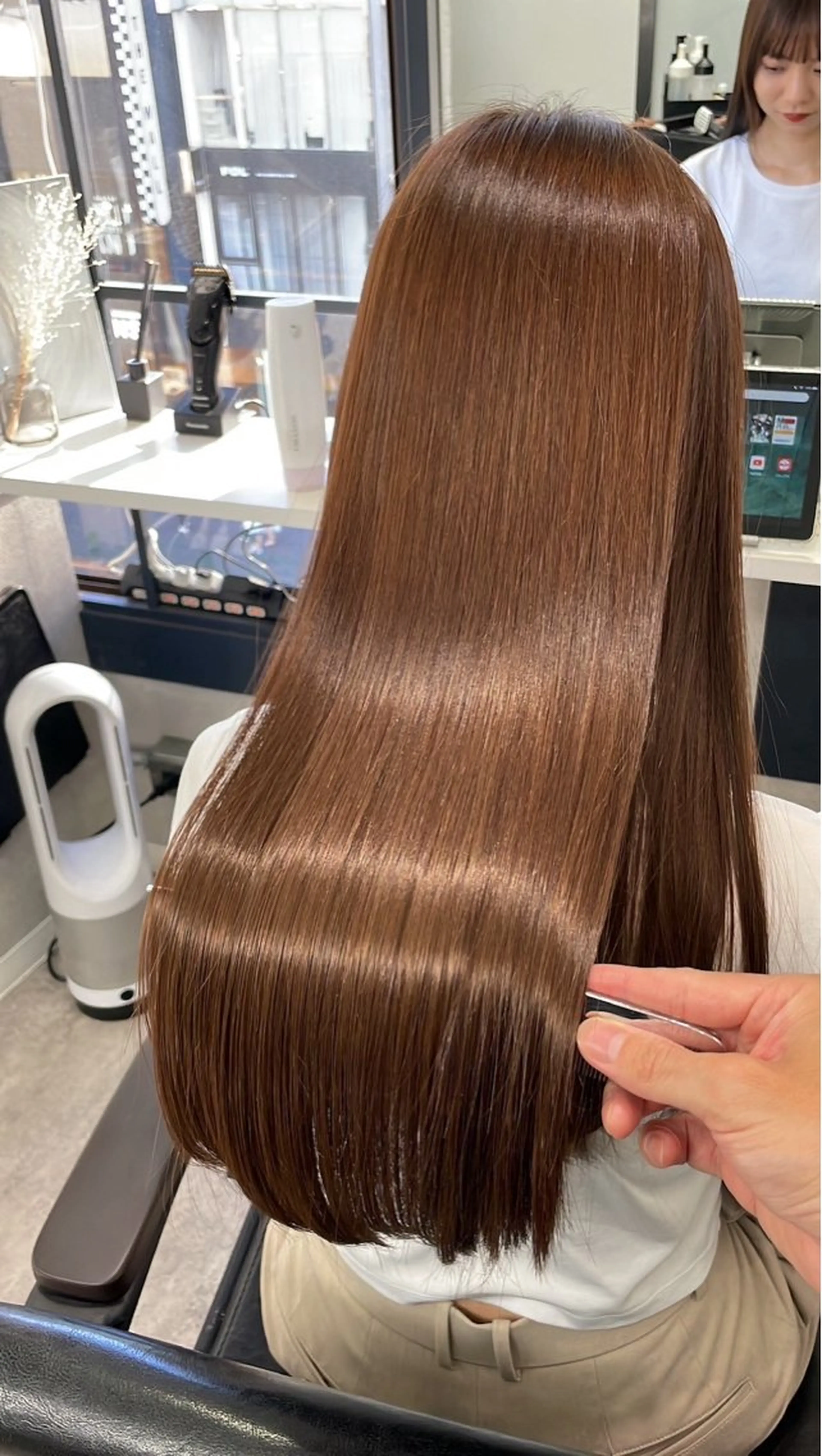 ロング ヘアカラー ヘッドスパ soigne 表参道【ソワネ】所属・艶髪🩰透明感カラー 🫧あやみのヘアスタイル