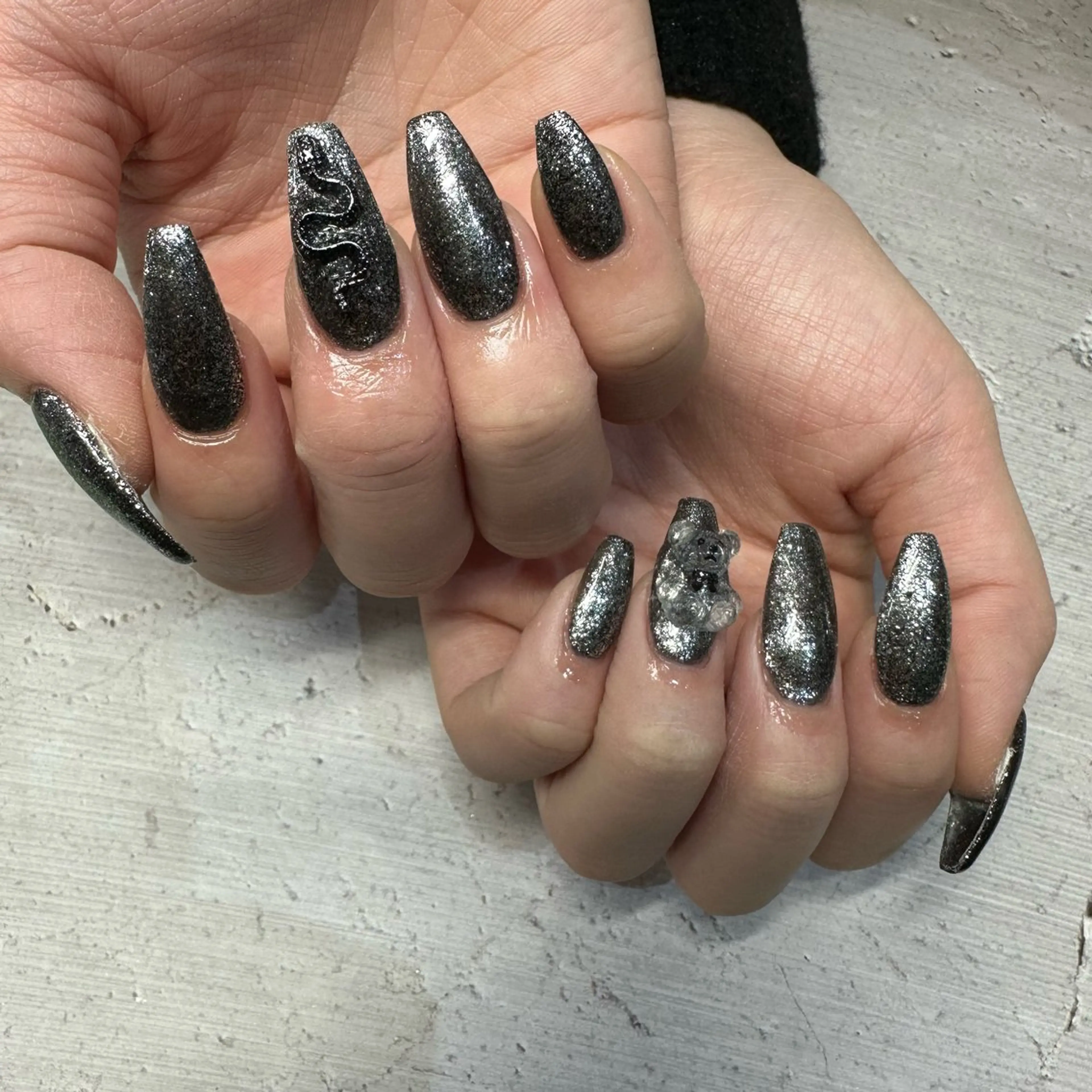長さ出し10本　ワンカラー💅　(オフ有の写真