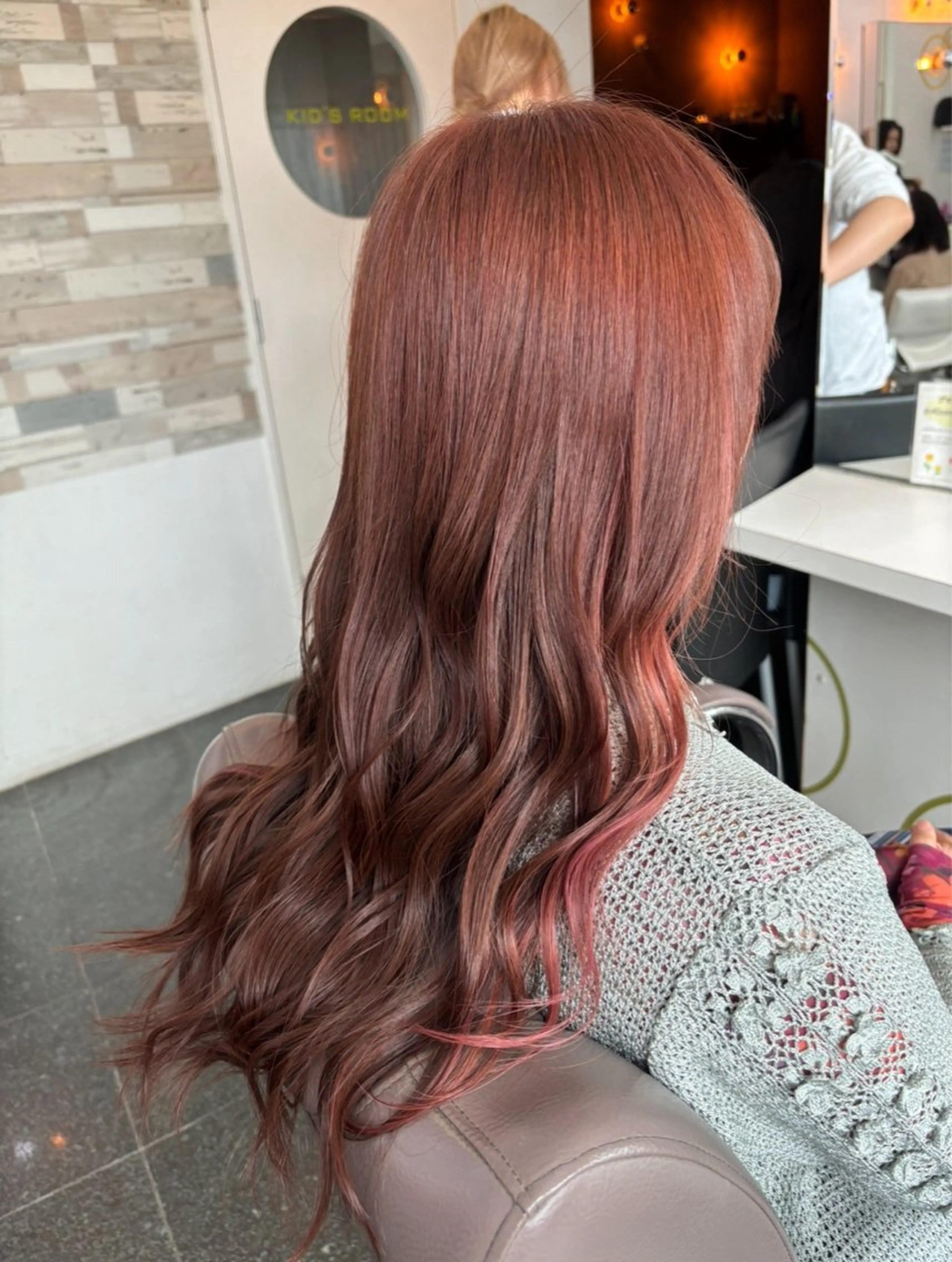 ロング カラー アッシュ ベージュカラー ブラウンカラー 透明感カラー グレージュ ヘアカラー 🎀透明感×ちゅるん ピンク🎀ゆきののヘアスタイル