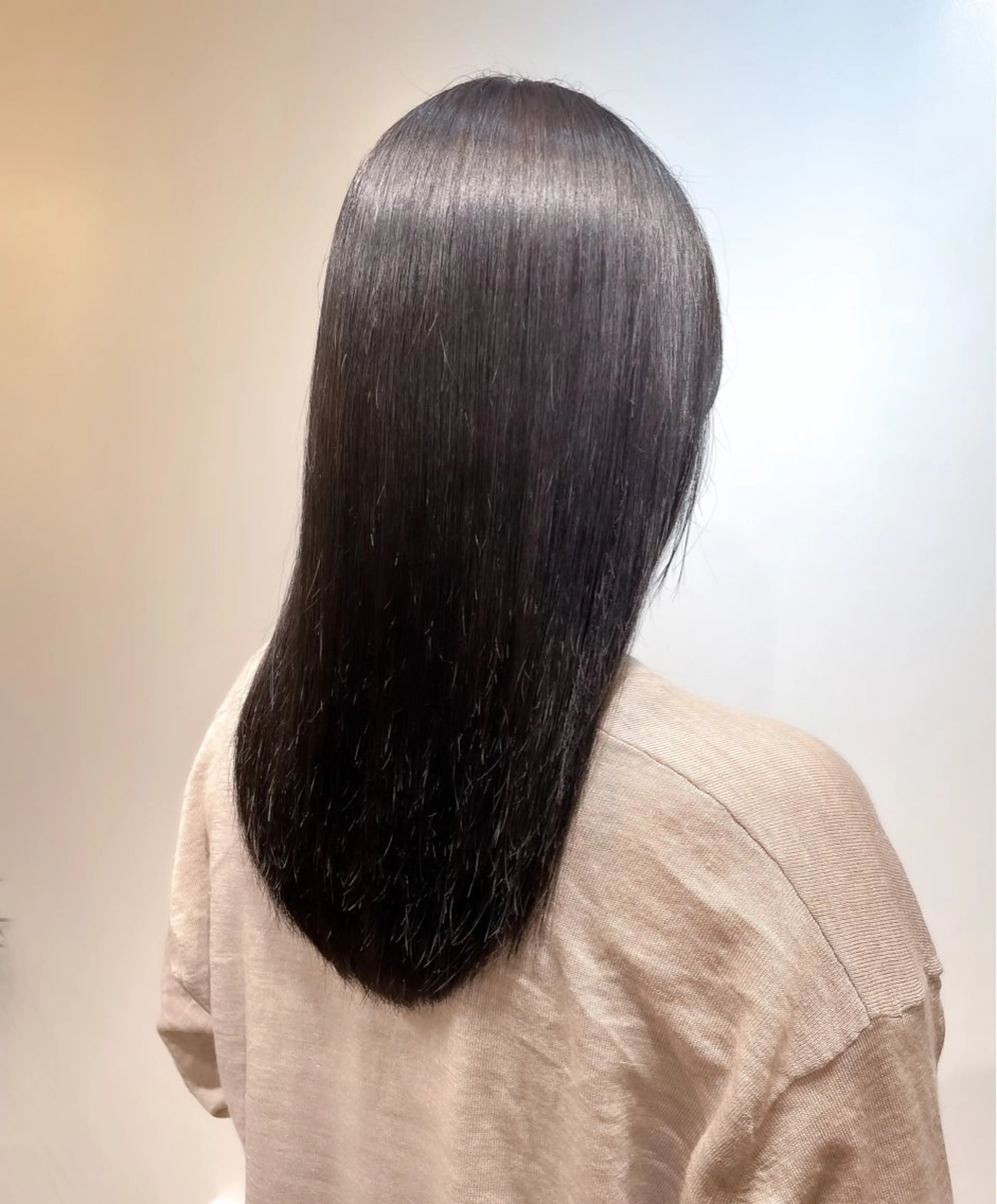 セミロング 髪質改善/艶カラー 🤍mizueのヘアスタイル