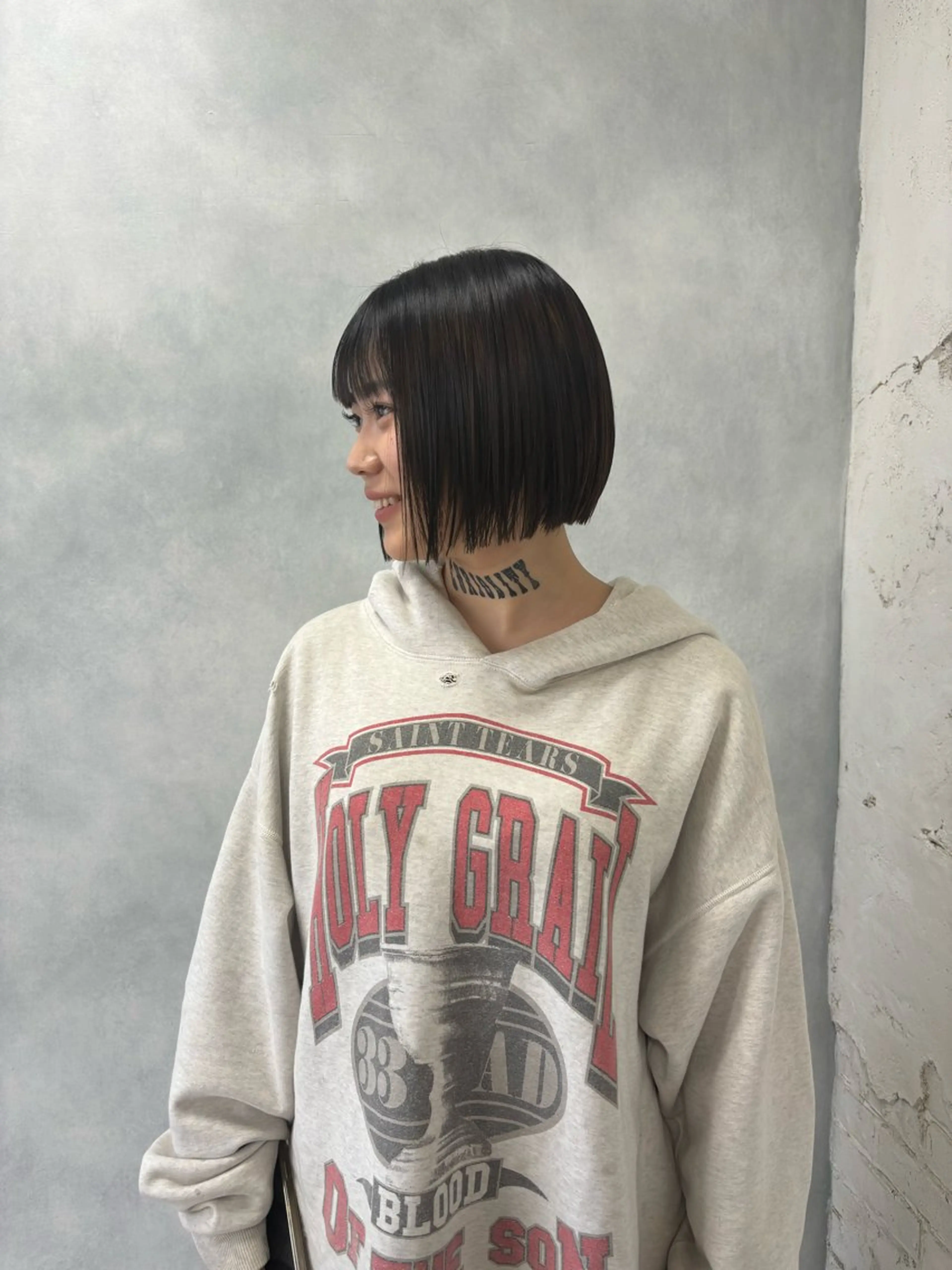 ショート カラー カット 縮毛矯正 🌈難波🌈ベージュ カラー【ヒロム】のヘアスタイル