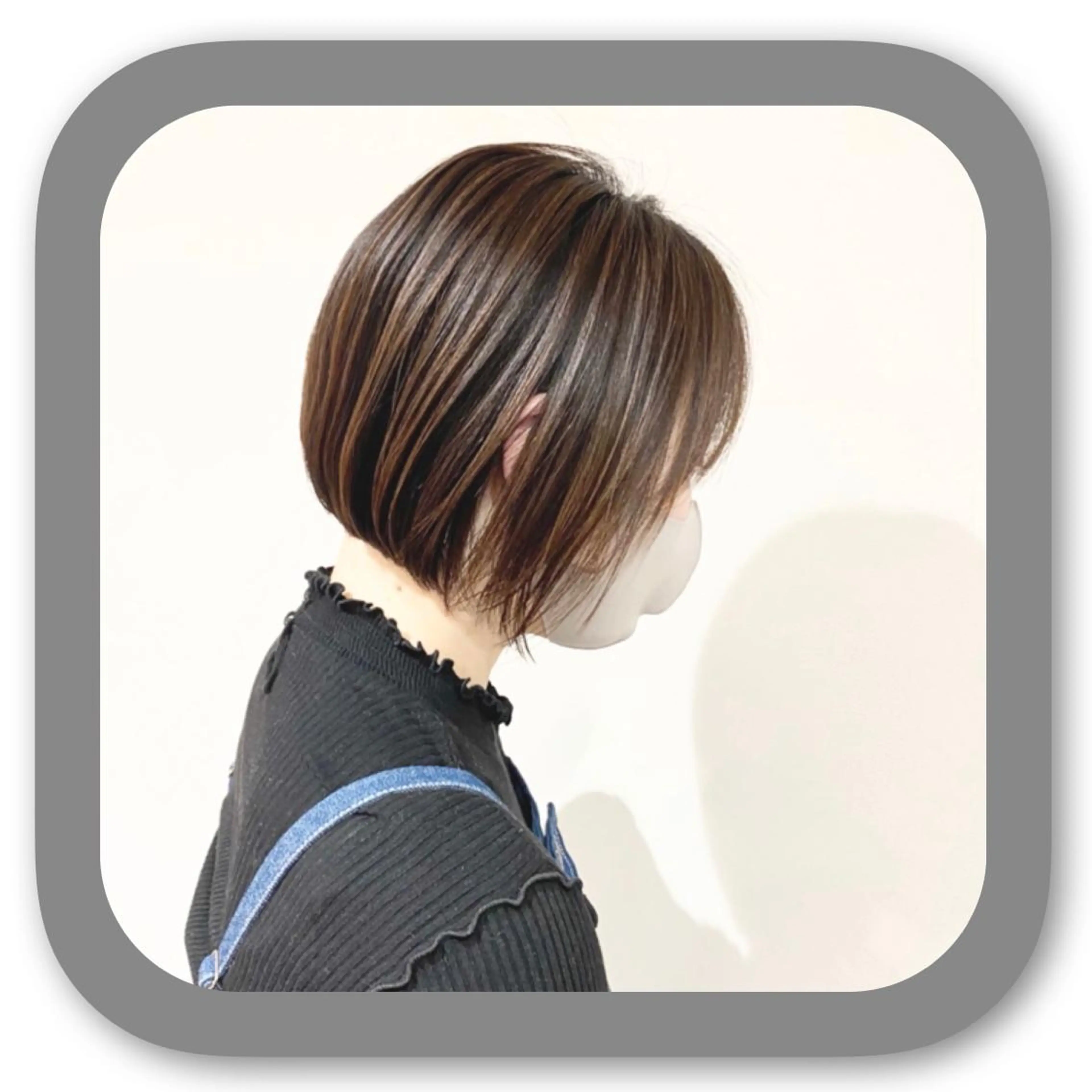 ショート アッシュ ボブ 髪質改善 レイヤーカット ショートヘア カット ショート〜ミディアム 喜多司のヘアスタイル