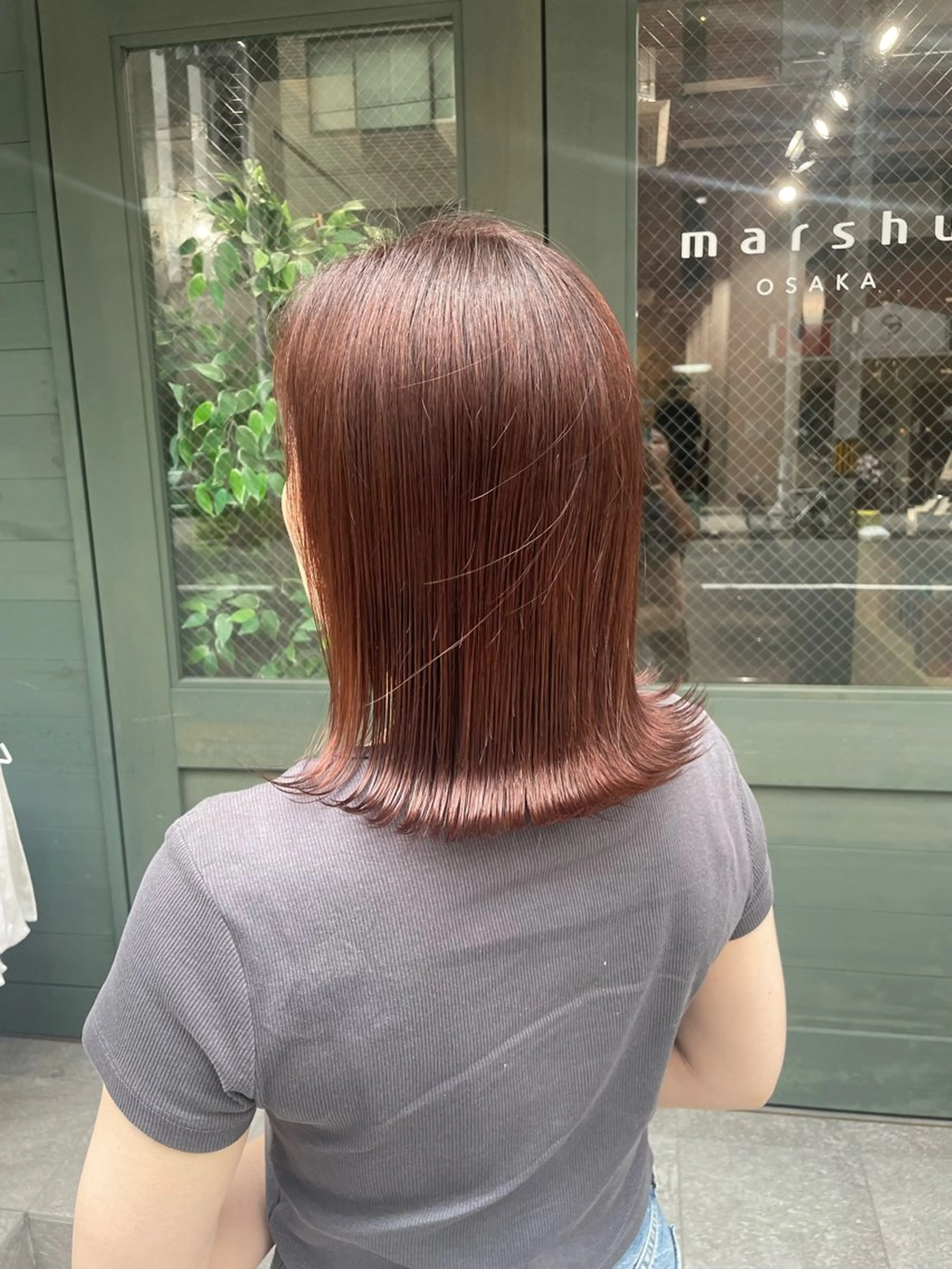 ミディアム カラー カット ヘアカラー 石川 聖奈のヘアスタイル