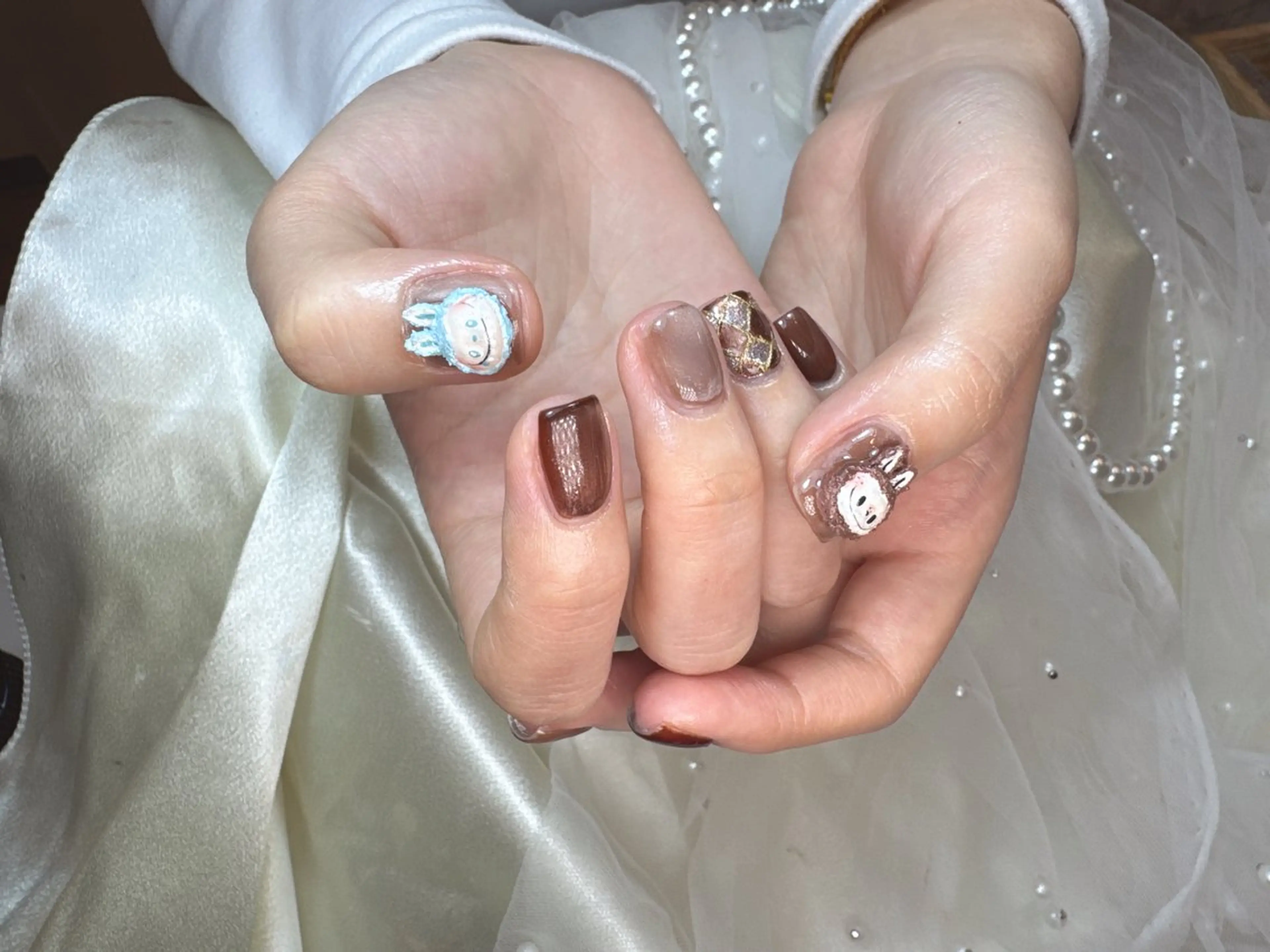 ネイル アートネイル 持ち込み ハンドネイル リセス 高田馬場のネイルデザイン