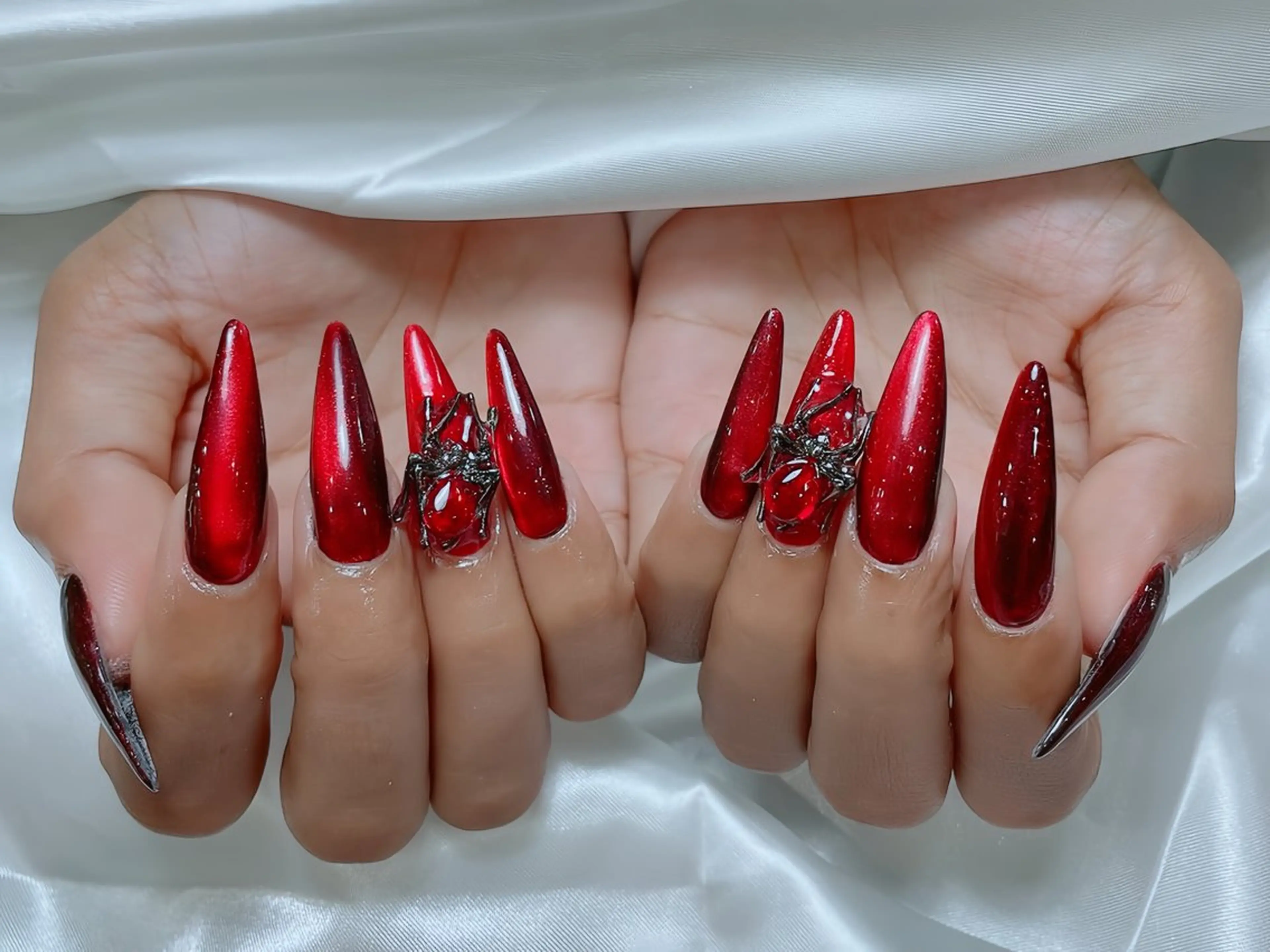 ネイル チークネイル 桜ネイル フレンチネイル ジェルネイル ガラスフレンチ ハンドネイル Rin Nail所属・Rin Nailのネイルデザイン
