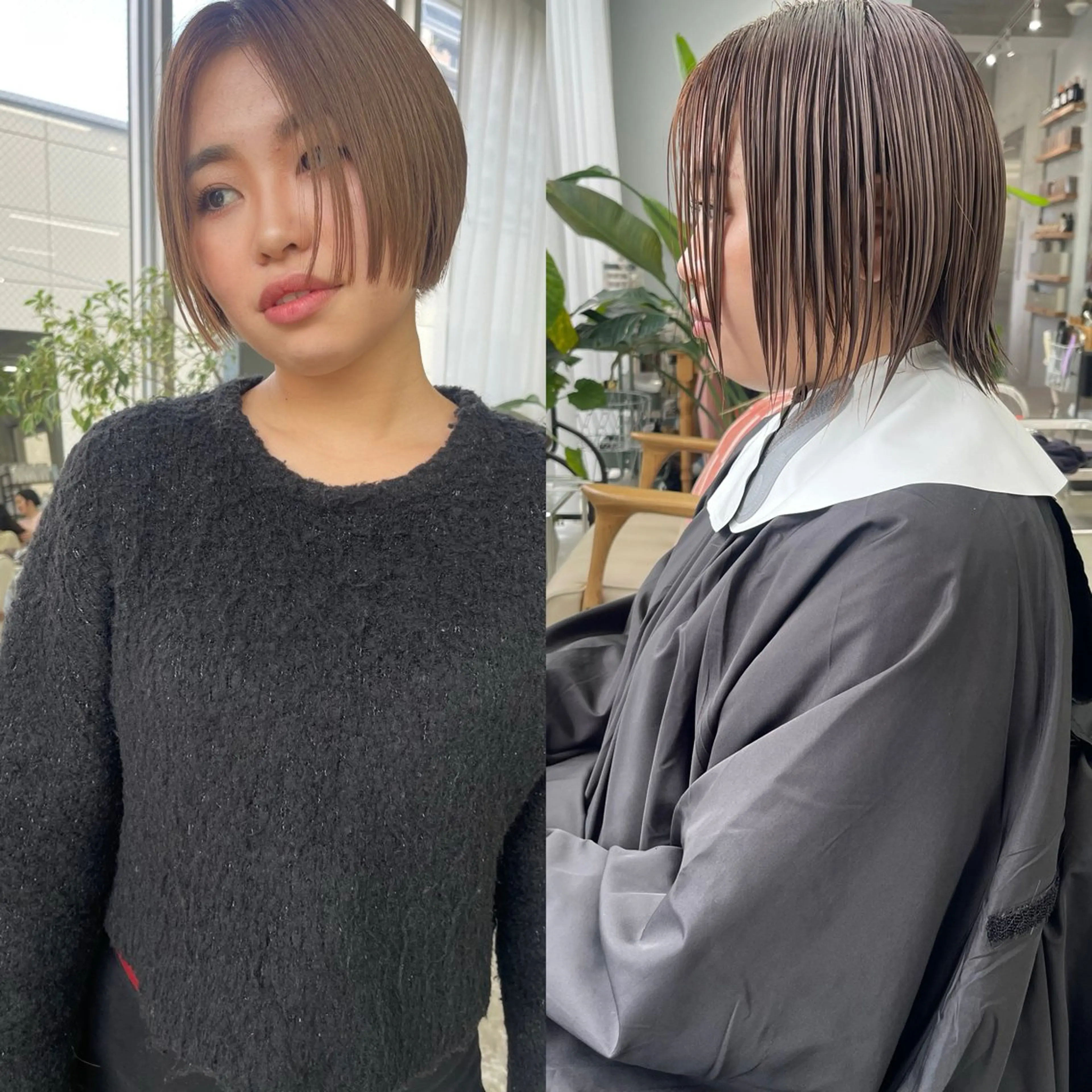 ショート 似合わせカット カット ヘアカラー 飽きさせないヘア デザイン keitaのヘアスタイル