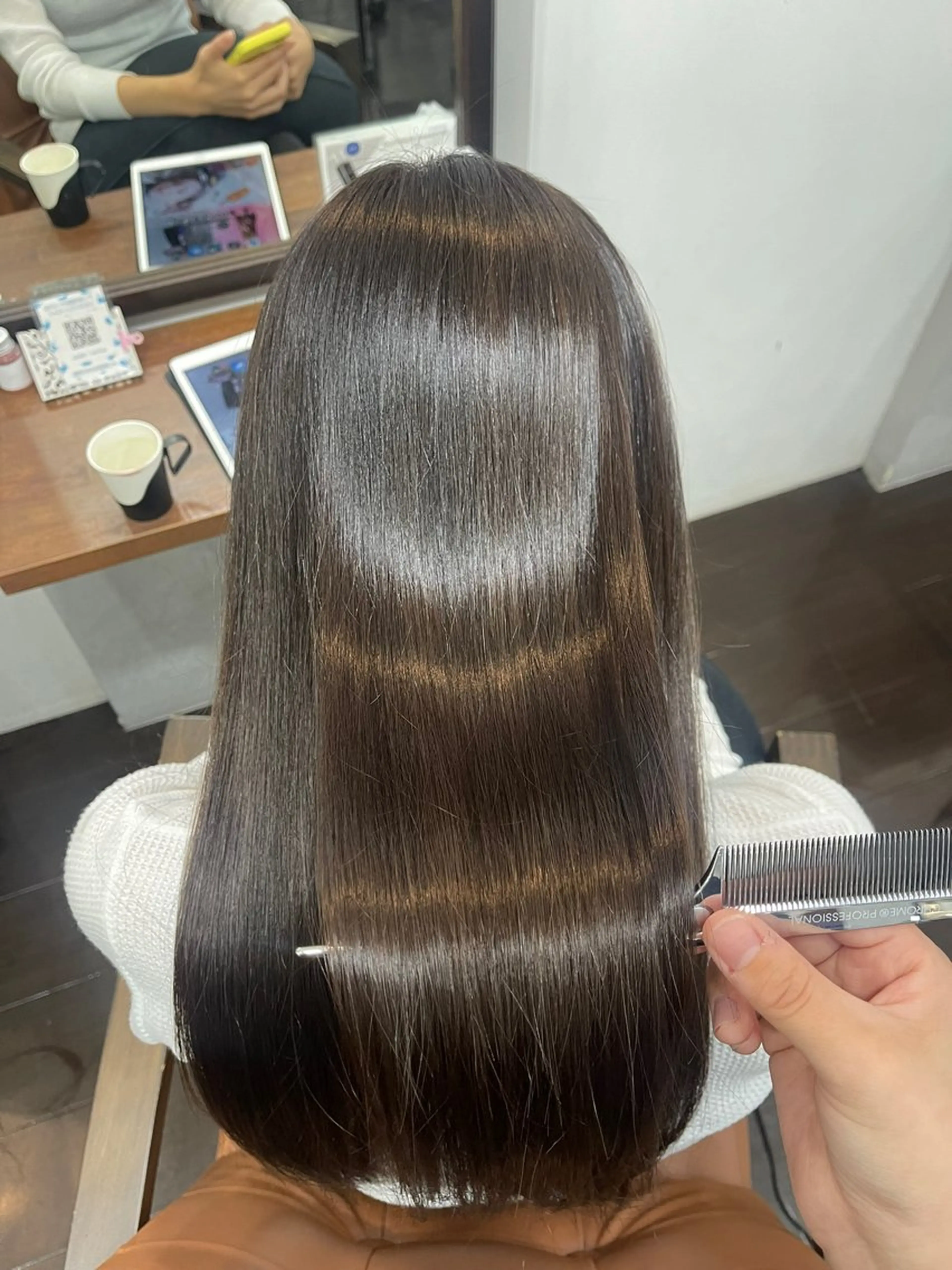 ロング 髪質改善 カット ヘアカラー トリートメント 難波 茜のヘアスタイル
