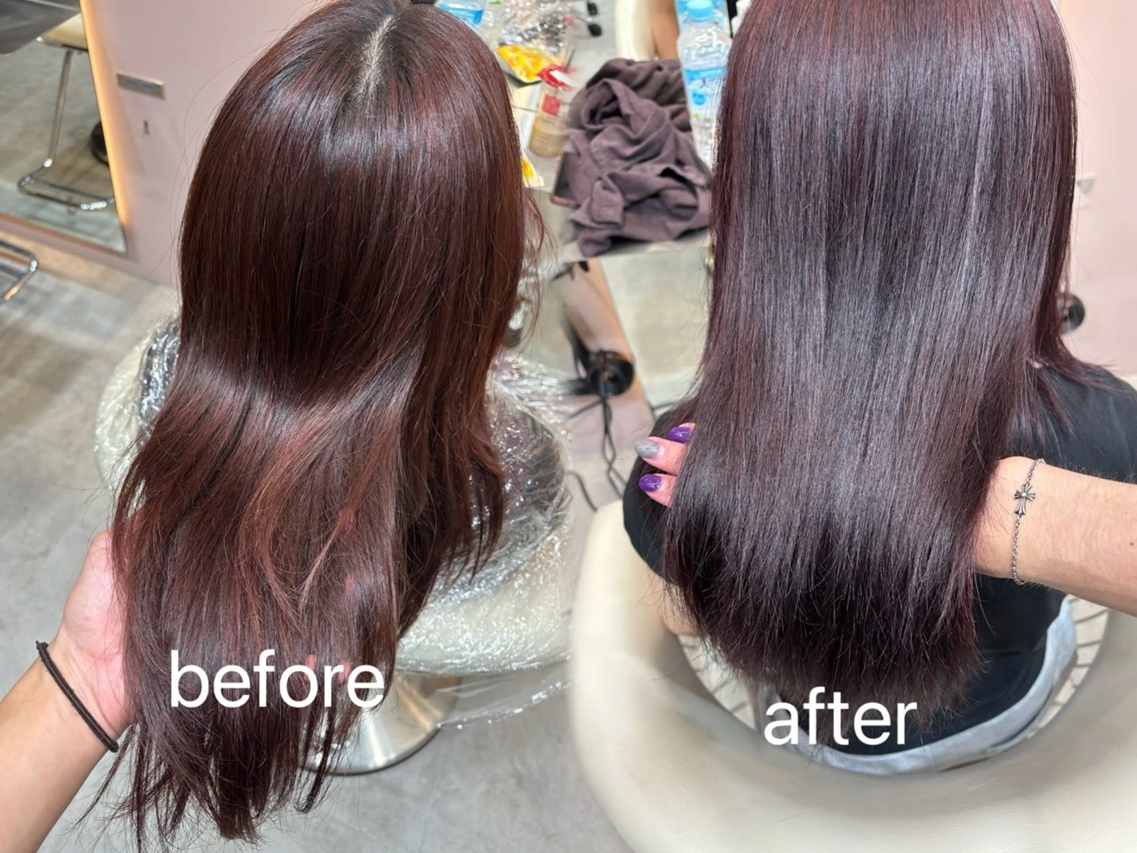 ロング カラー ブリーチ ダブルカラー ブリーチなしカラー ヘアカラー 似合わせカットカラー 吉田こうすけのヘアスタイル