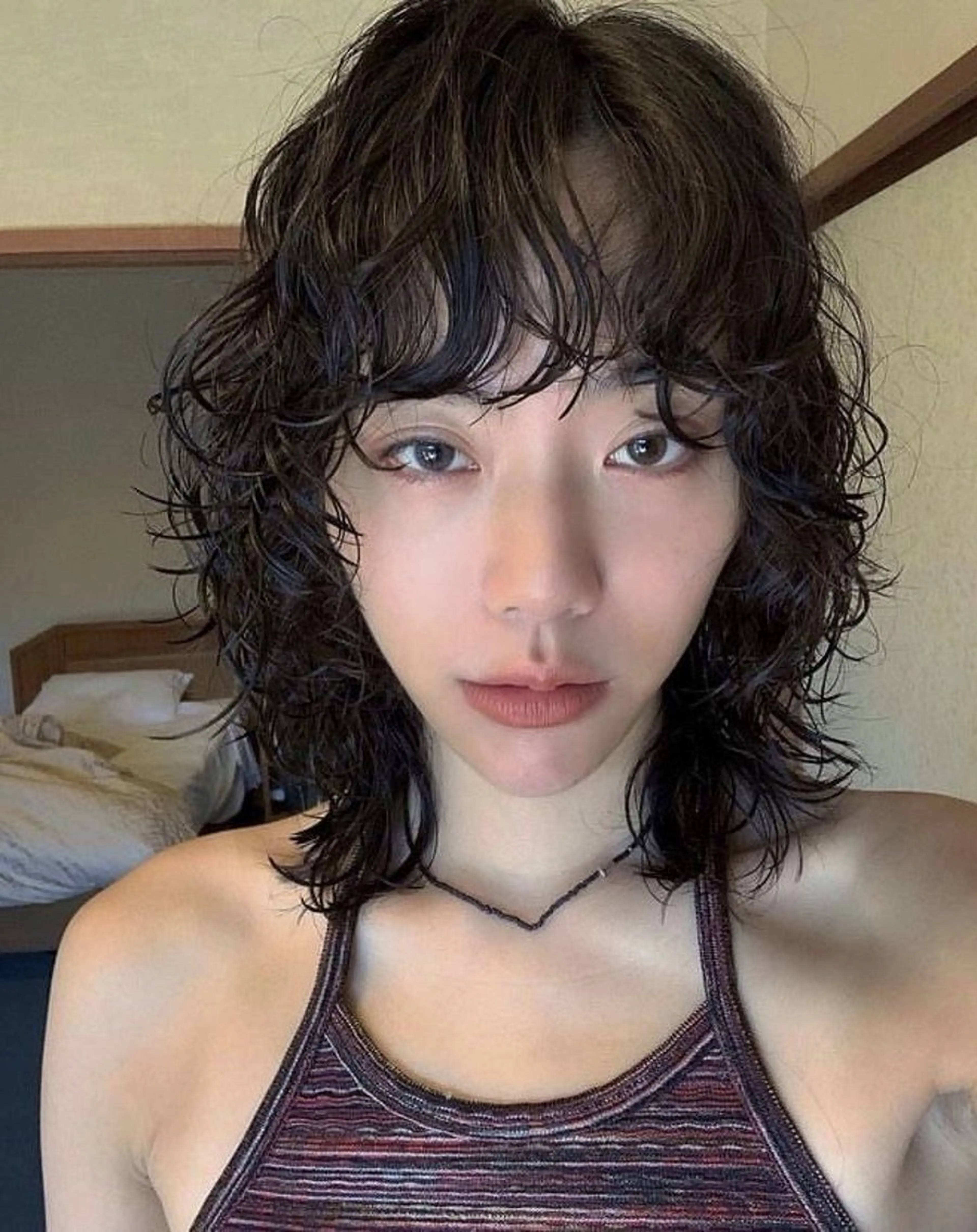 セミロング パーマ 梅田のブリーチ特化 美容師KAI🥰のヘアスタイル