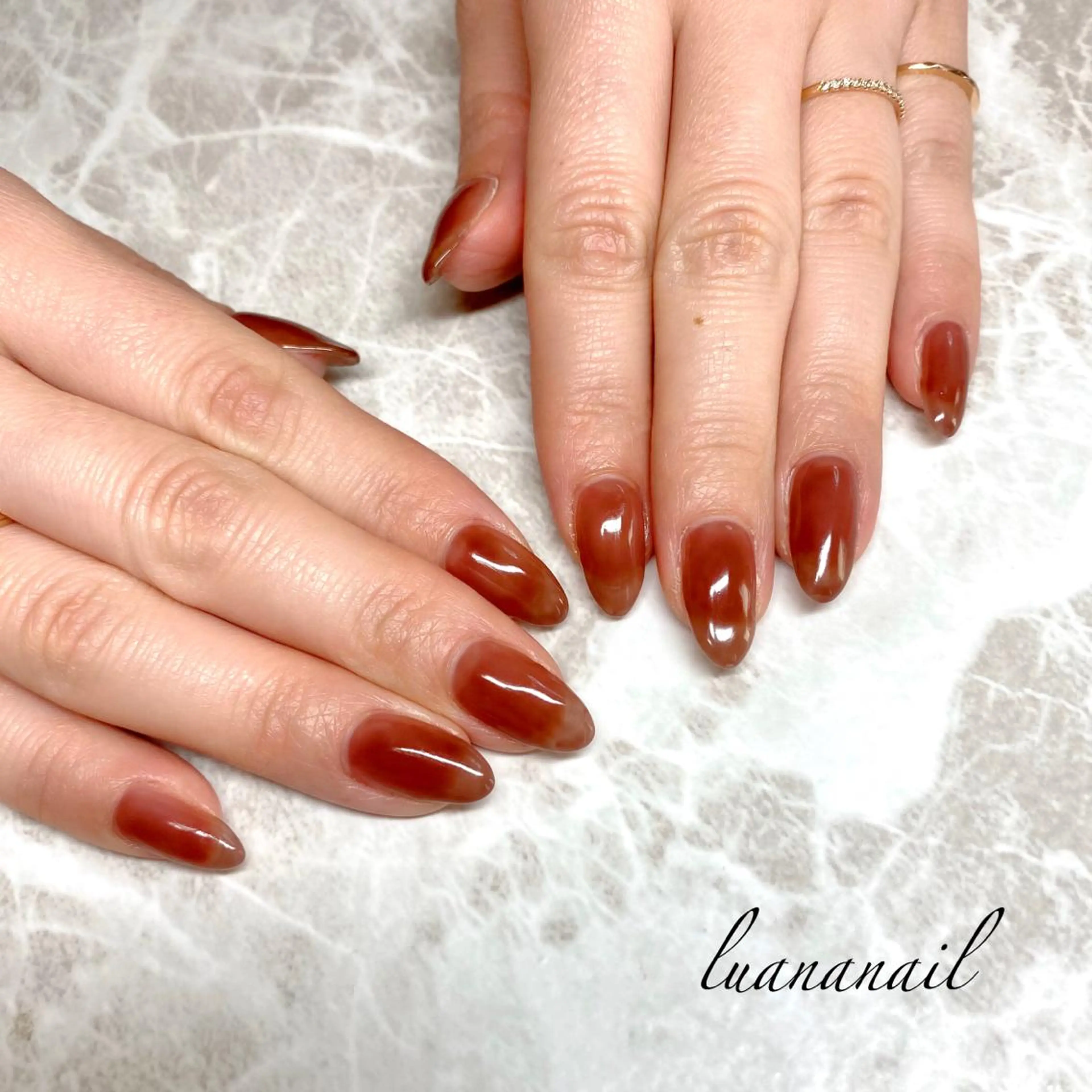 ネイル ワンカラーネイル ハンドネイル luana nailのネイルデザイン