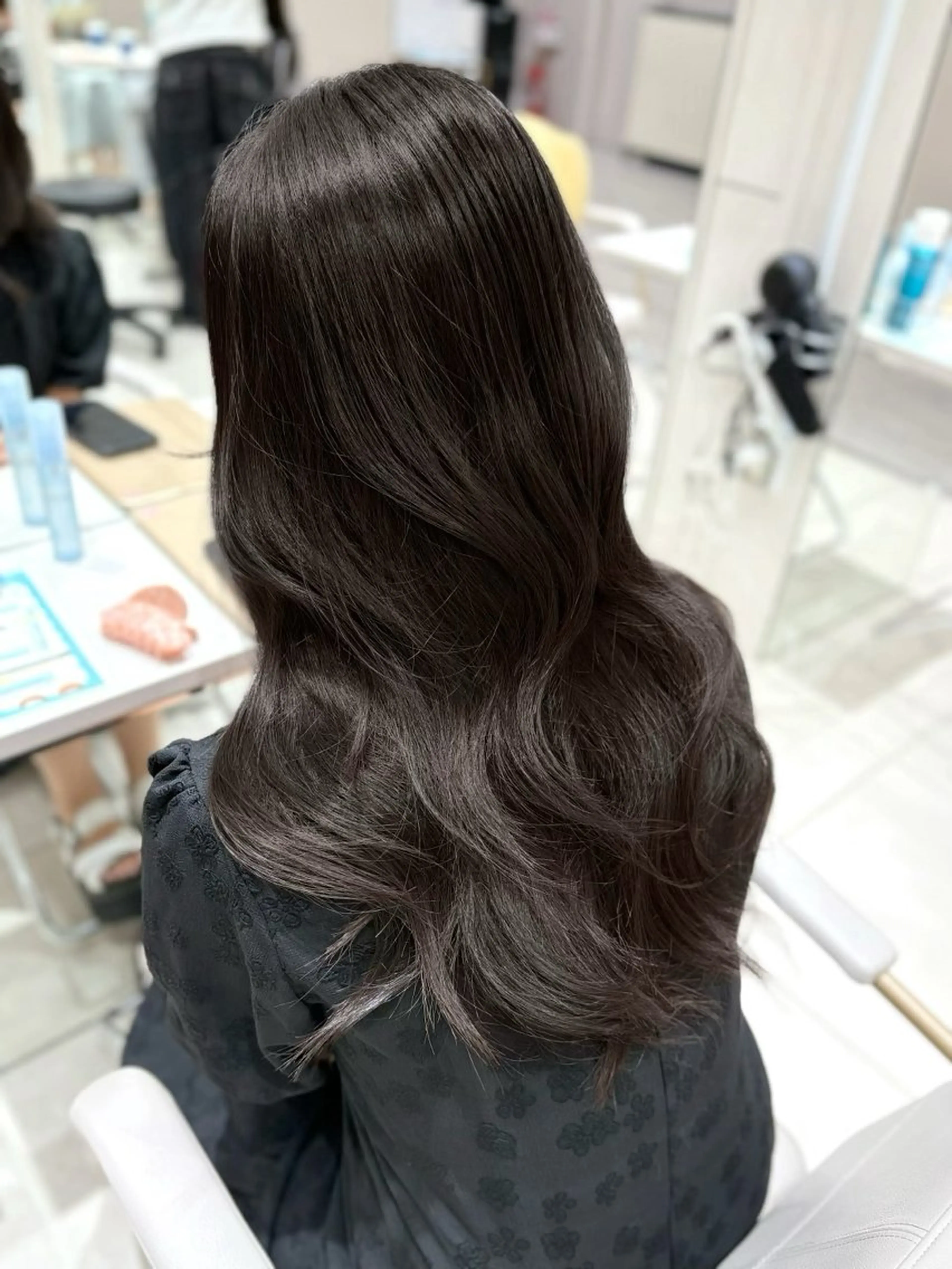 ロング ヘアセット ✨韓国風レイヤー/ くびれ巻き🖤　りくのヘアスタイル