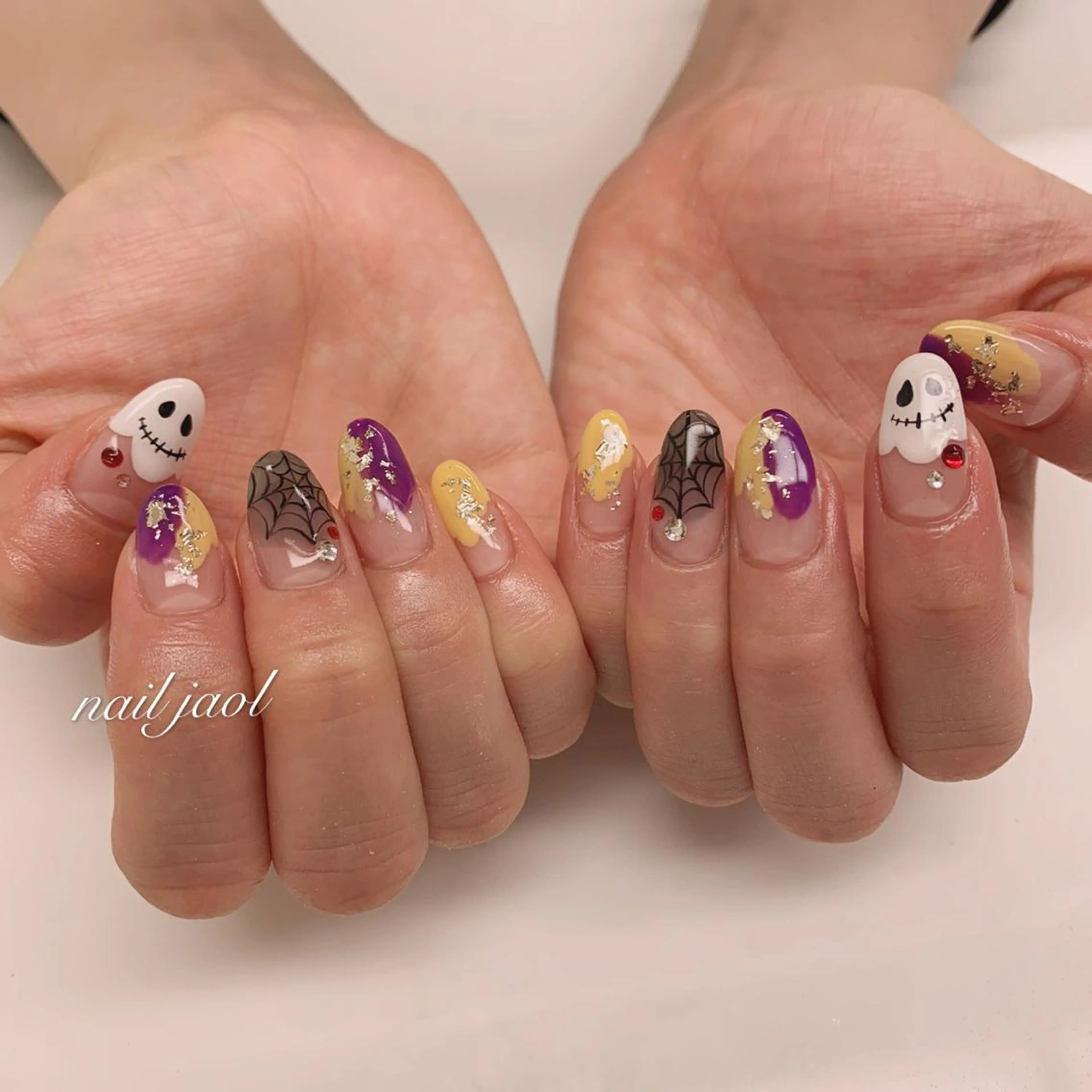 ミディアム ハロウィン nail jaol池袋店所属・ネイルJaol 池袋のネイルデザイン