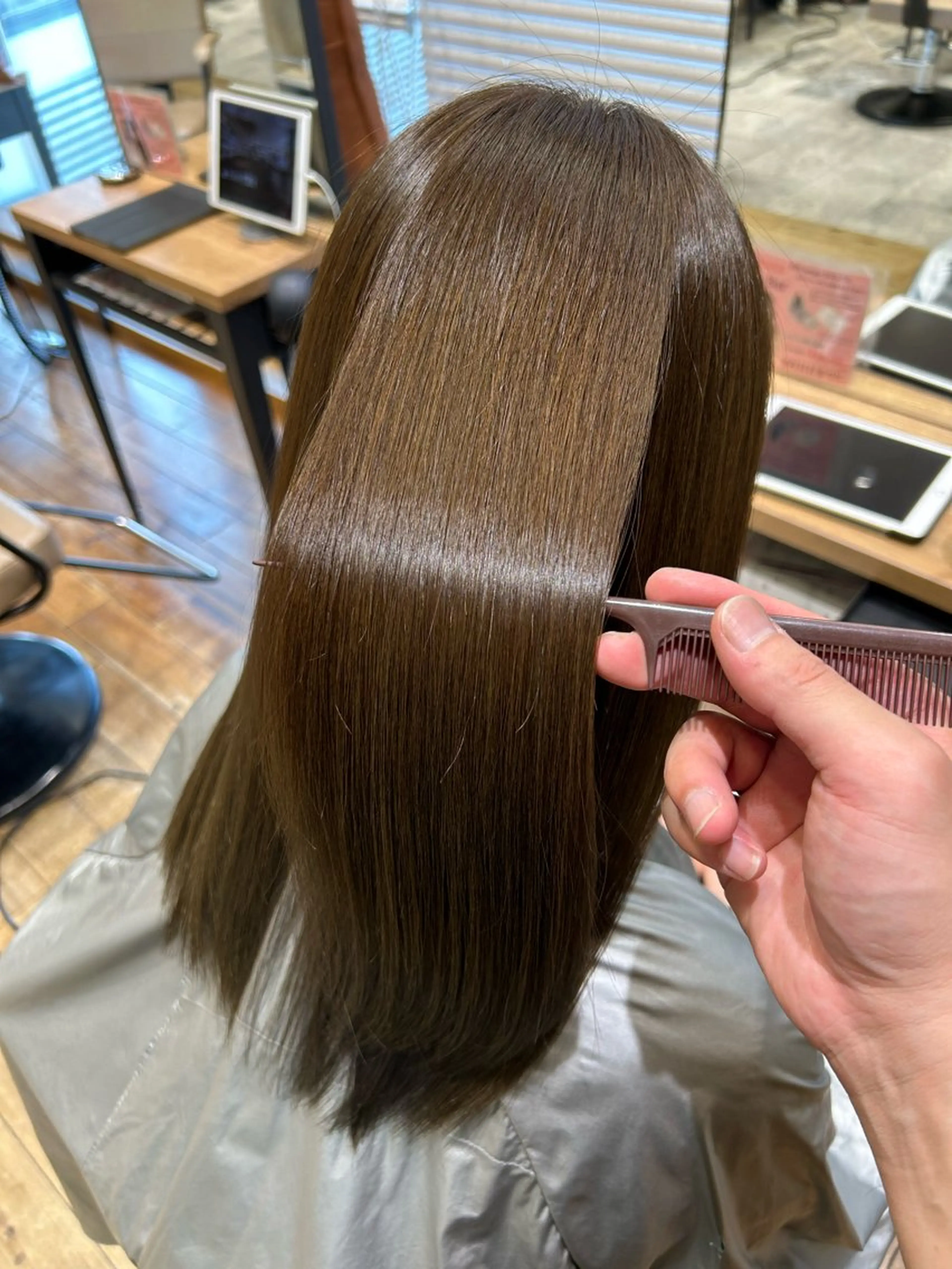ショート カット ヘアカラー 縮毛矯正 トリートメント 新宿✨レイヤーカット 韓国ヘア/坂本亜裟海のヘアスタイル