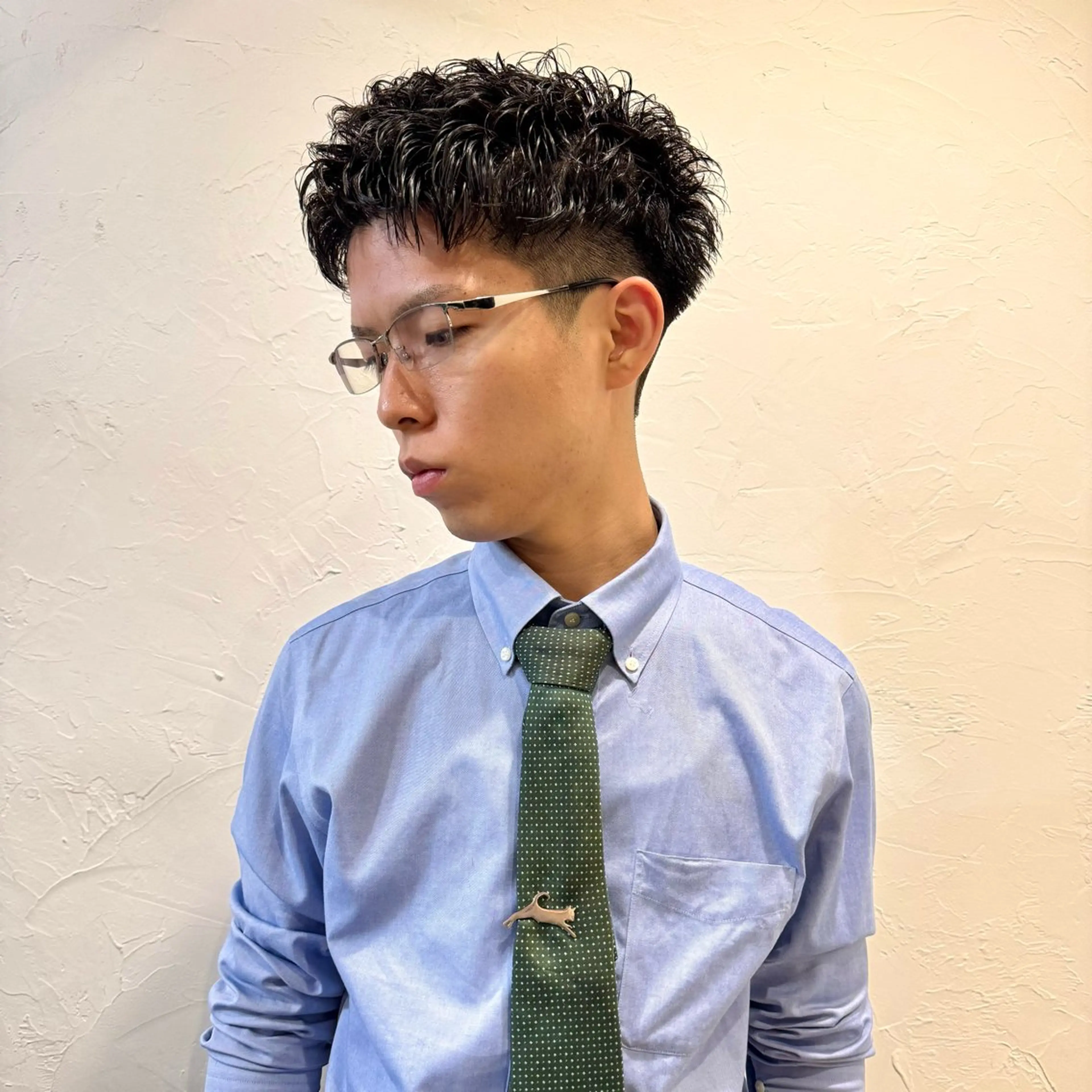 ショート パーマ メンズ アップバング メンズパーマ メンズショート スパイキーショート ショートヘア カット パーマ ヘアセット 【池袋/スパイキー ショート】ⓝⓘⓜⓤのヘアスタイル