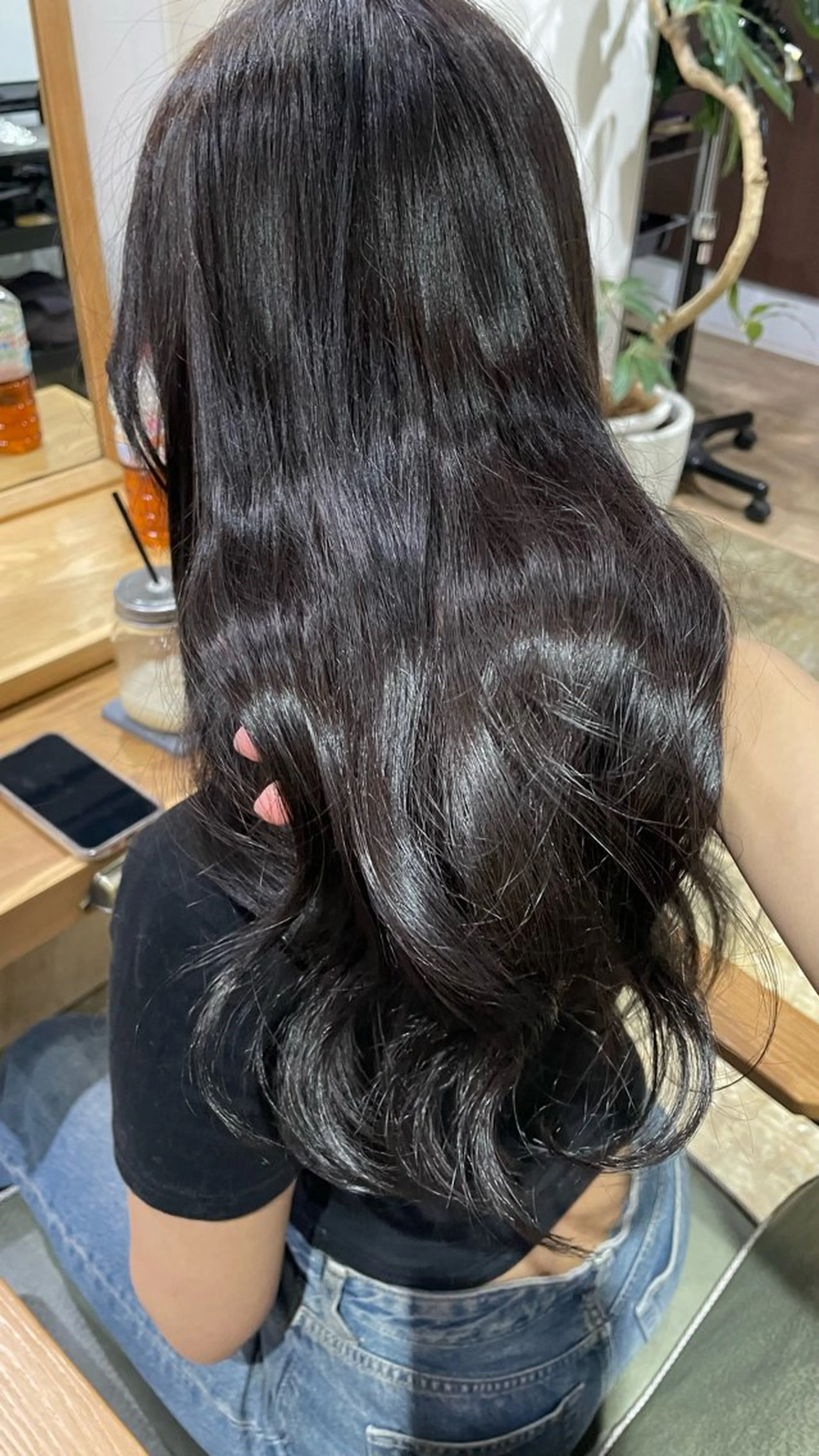 ロング アッシュ アッシュブラウン ヘアカラー 🖤Keina🖤 大人上品カラー.*˚のヘアスタイル
