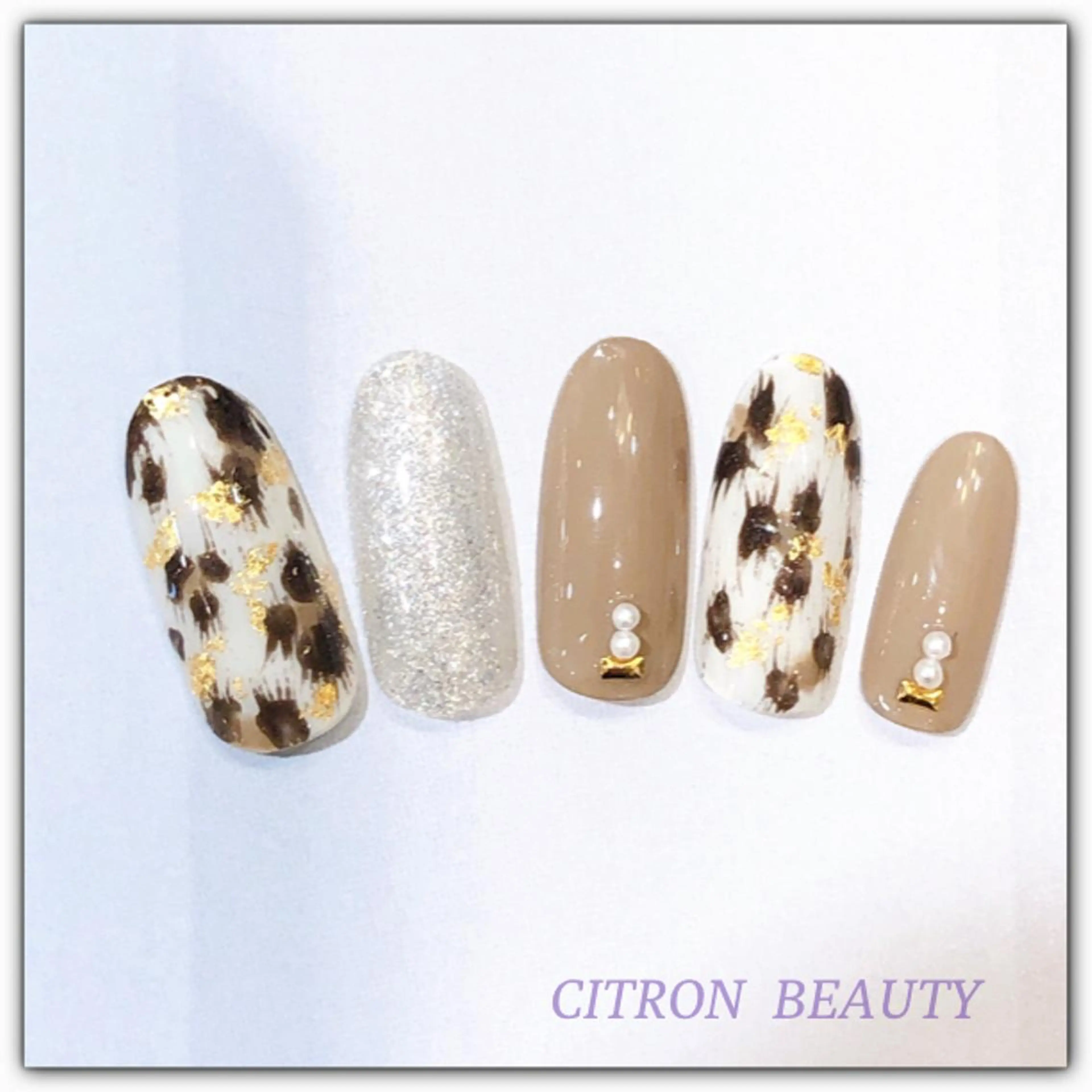 ネイル アニマル柄 CITRON NAIL💅冨田のネイルデザイン