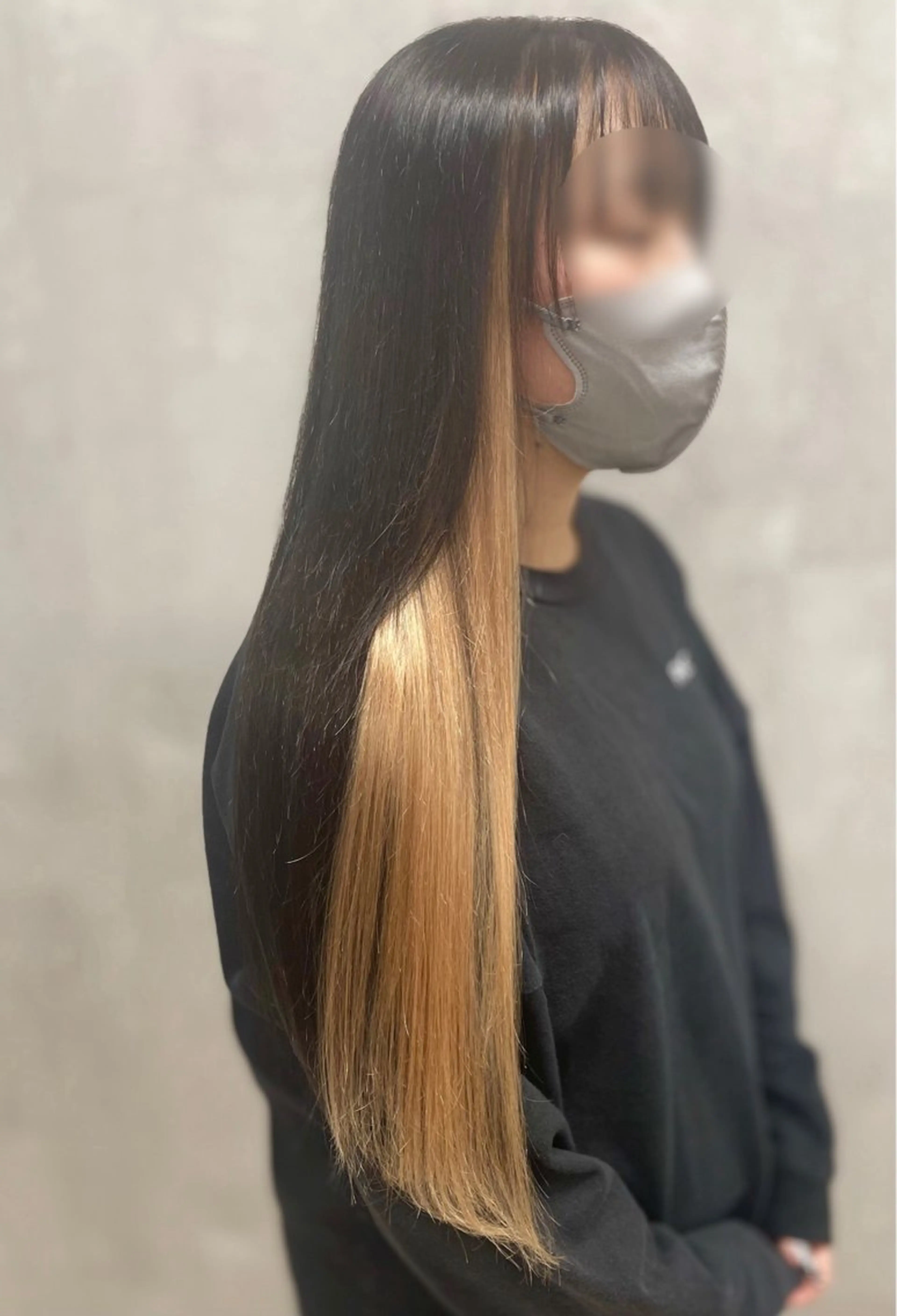 ロング カラー シールエクステ デザインカラー エクステ Mirai🎧 モデル募集中💌のヘアスタイル