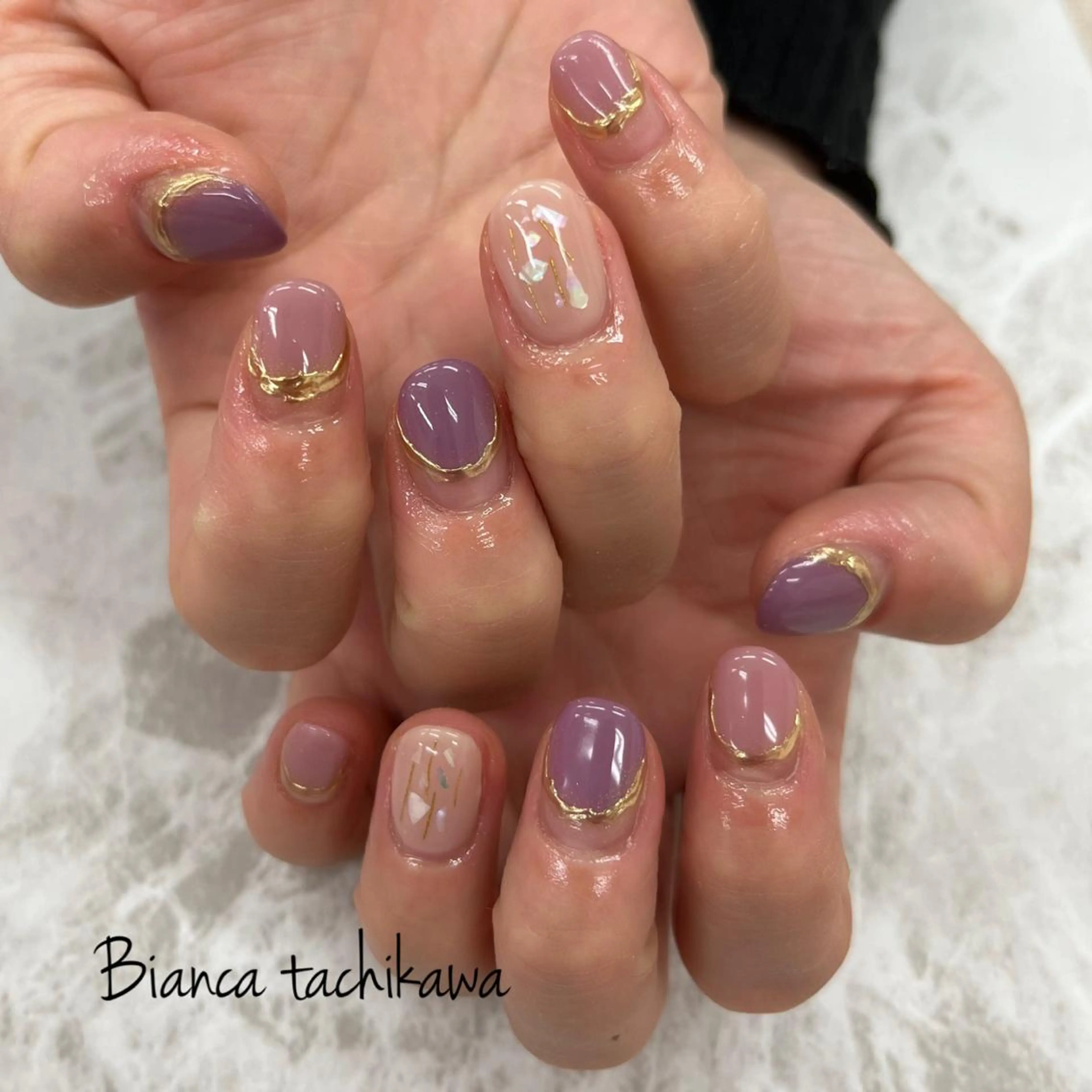 ネイル ニュアンスネイル ハンドネイル Bianca☁国分寺 🤍店長/黒木愛美のネイルデザイン