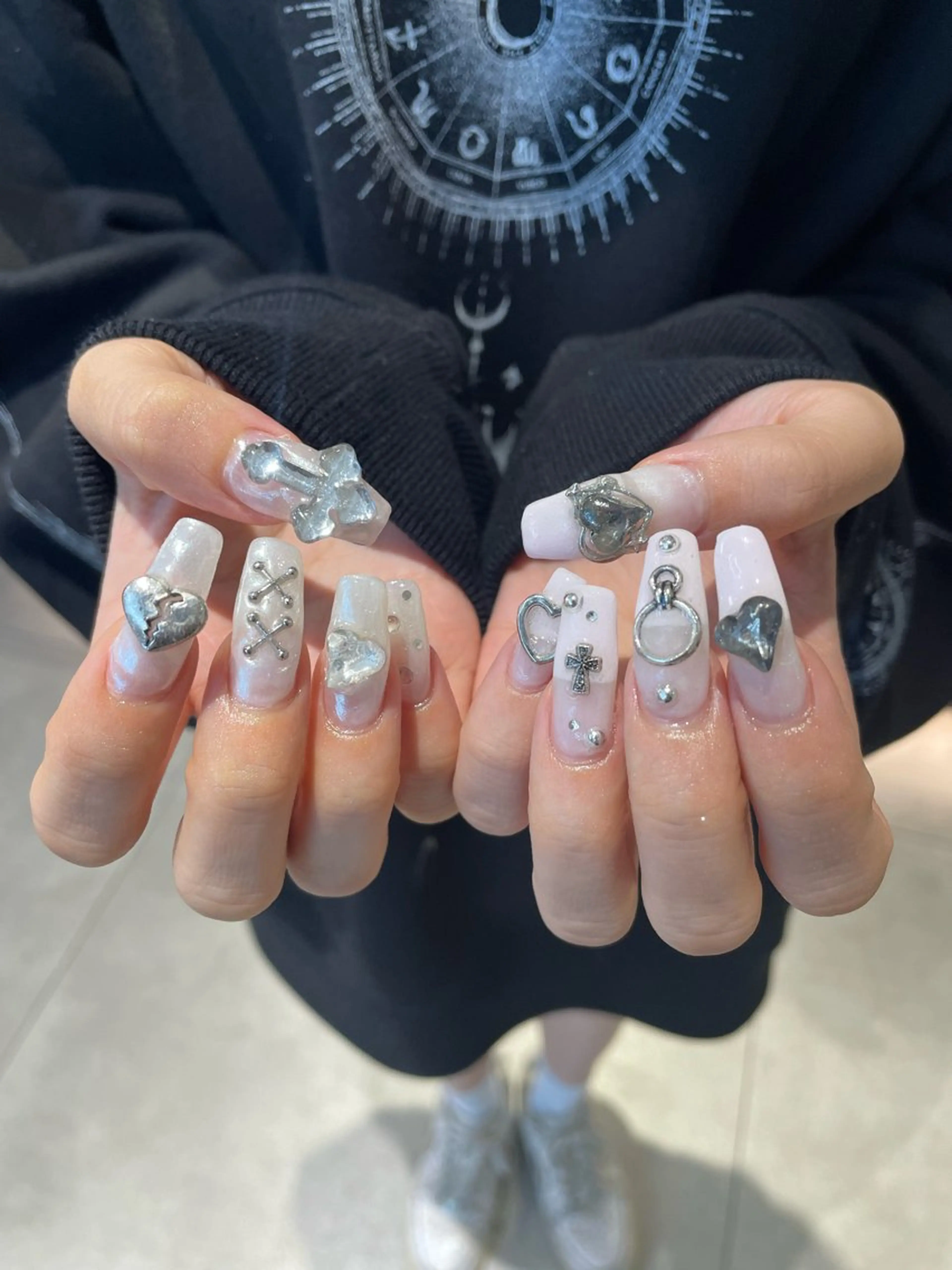 ネイル スカルプネイル ハンドネイル hair&nail ☯️アイリ☯️のネイルデザイン