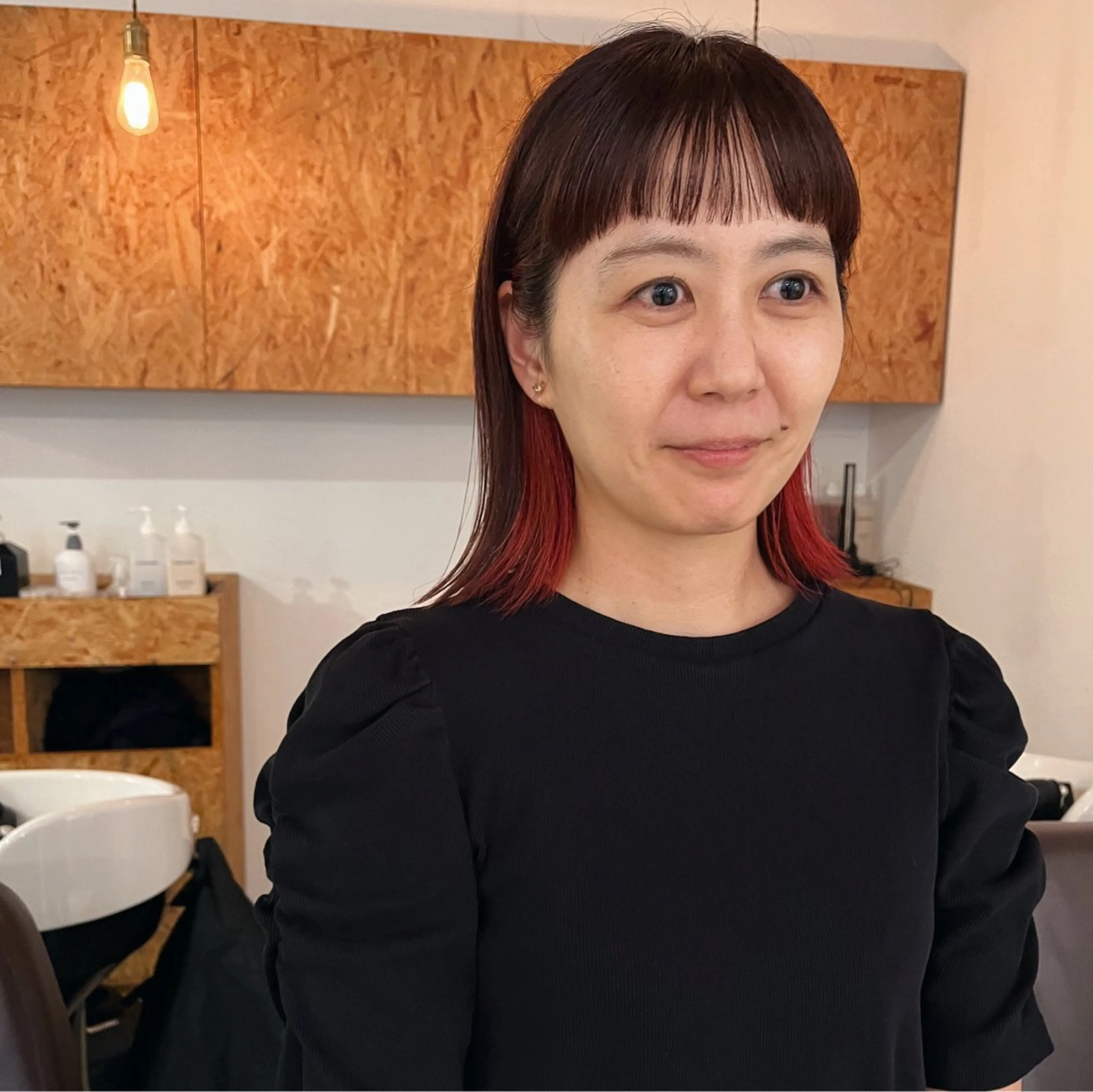 ミディアム 暖色/パーマ 🌼クニトウメイのヘアスタイル